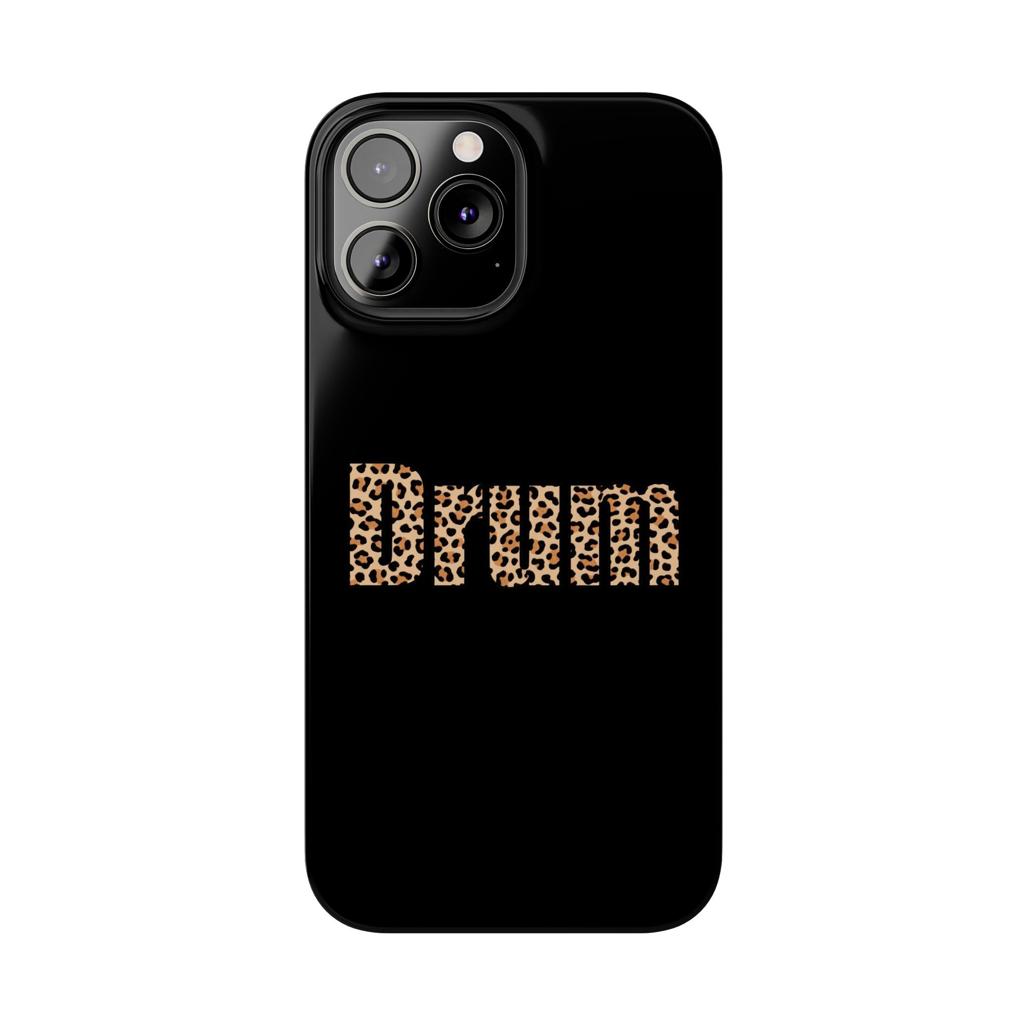 Leopard Print Drum Phone Case
