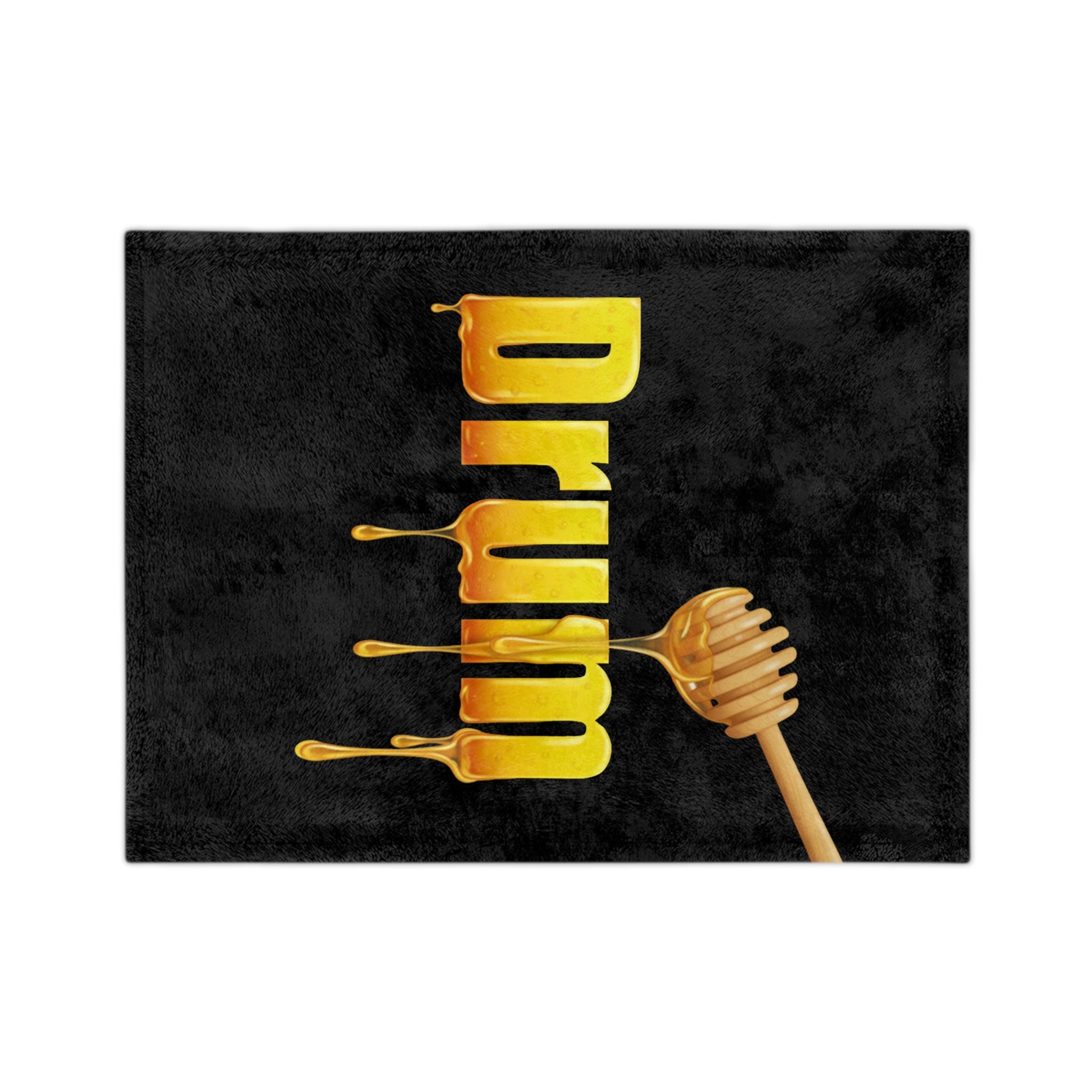 Drum Honey Velveteen Cozy Throw Blanket
