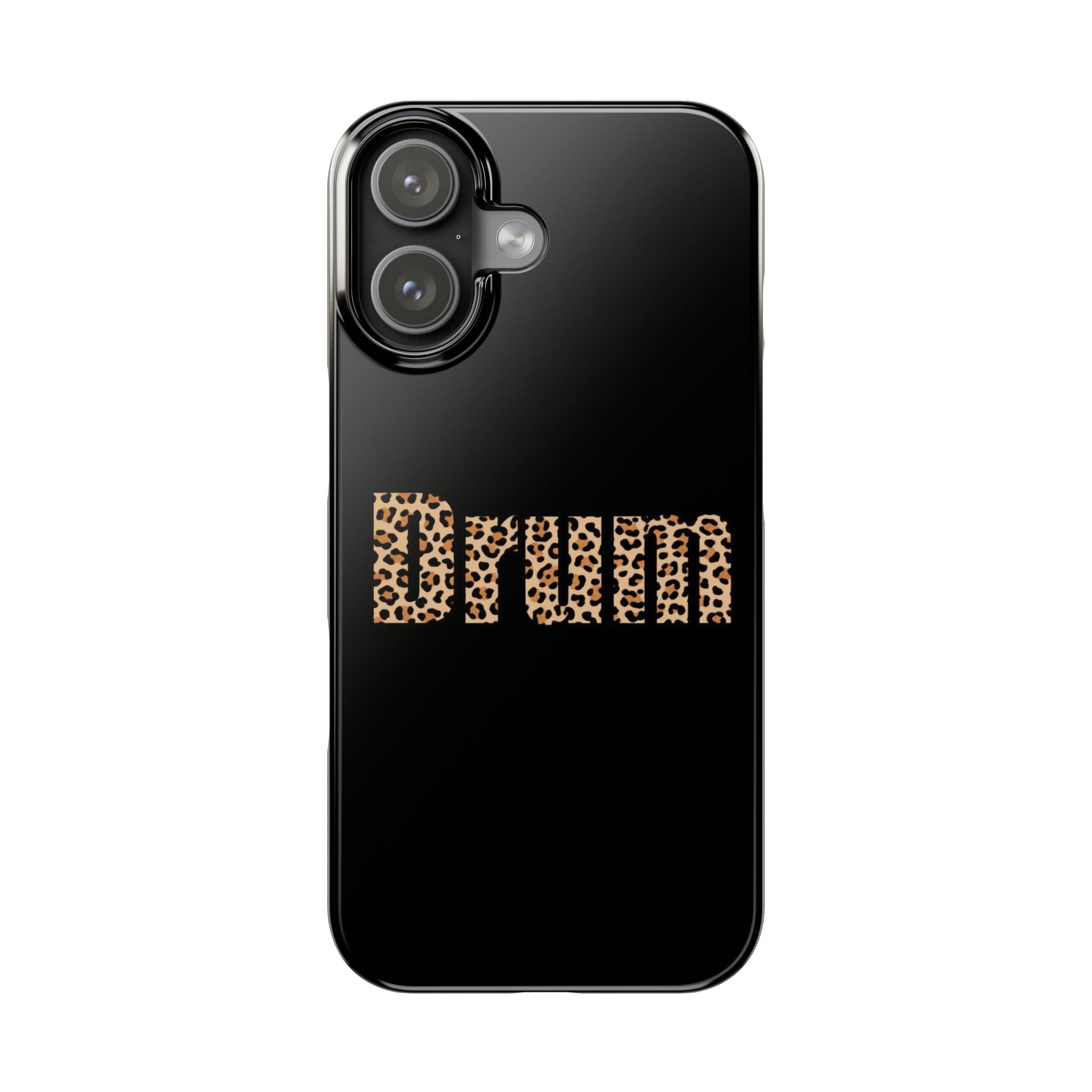Leopard Print Drum Phone Case