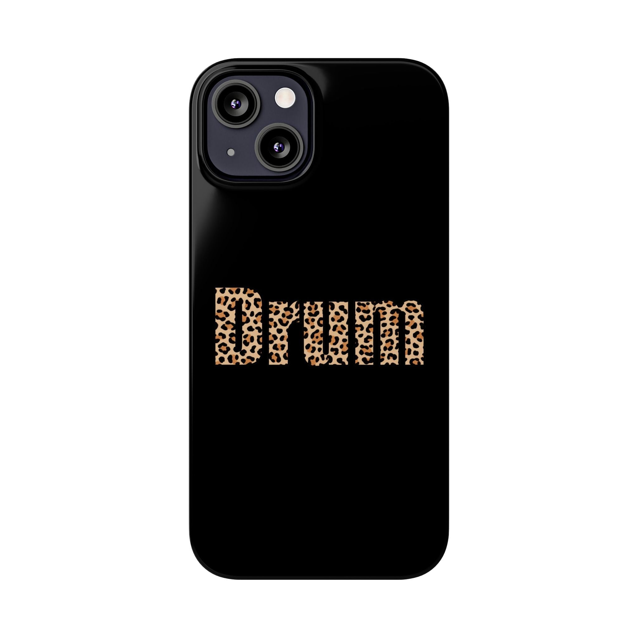 Leopard Print Drum Phone Case