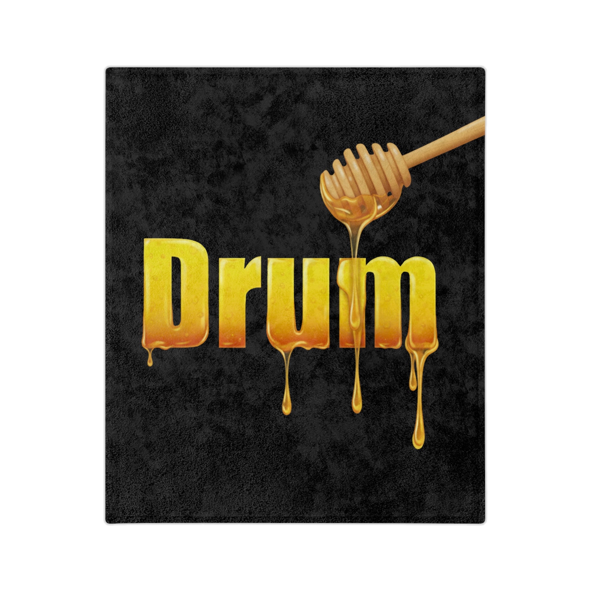 Drum Honey Velveteen Cozy Throw Blanket