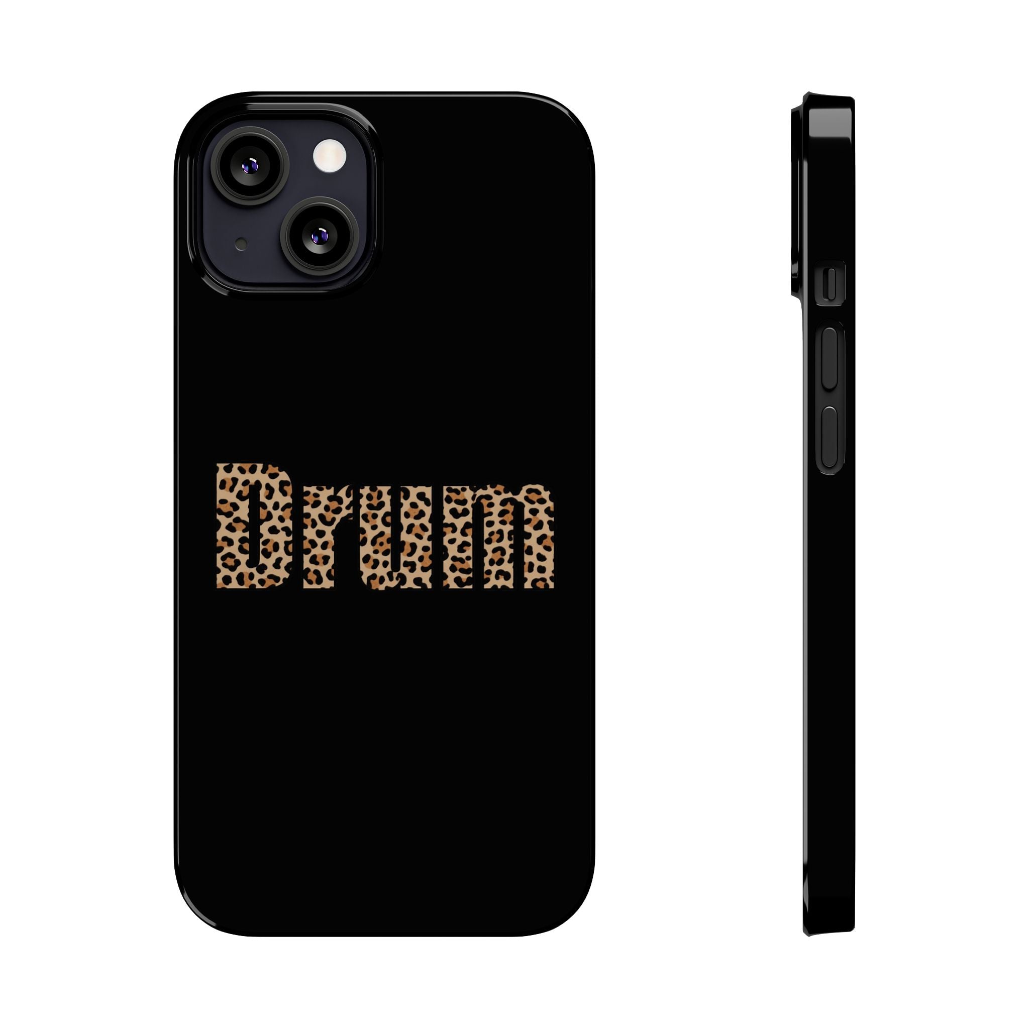 Leopard Print Drum Phone Case