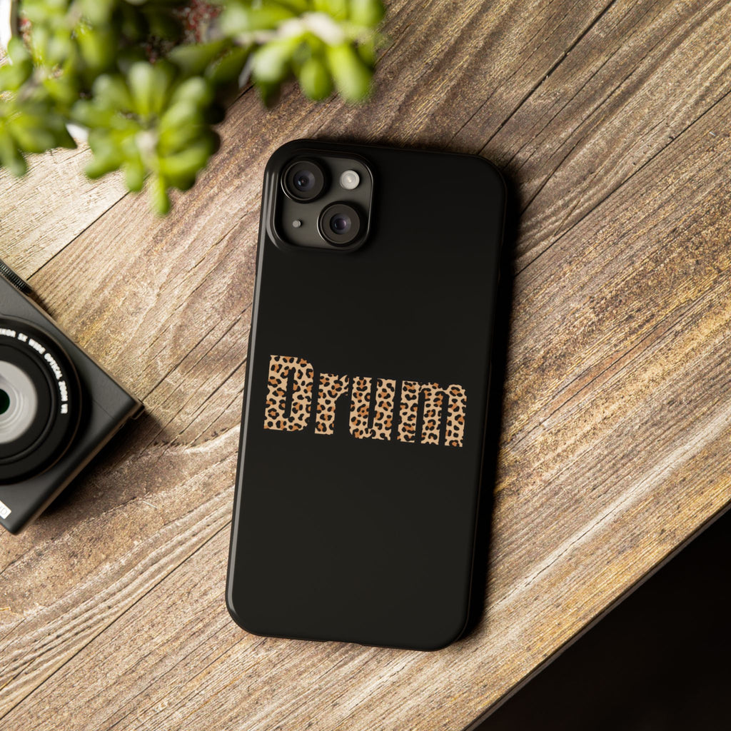 Leopard Print Drum Phone Case