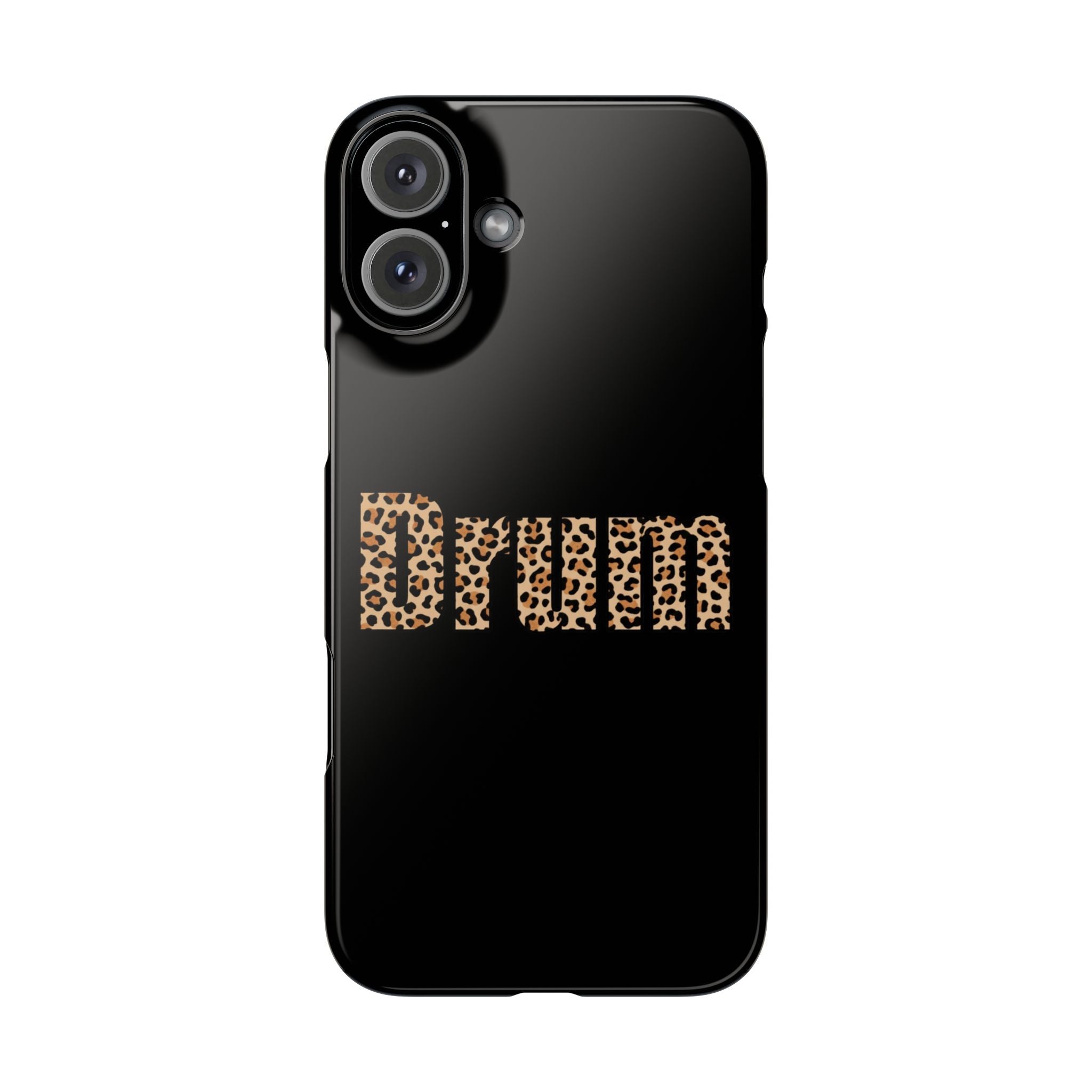Leopard Print Drum Phone Case