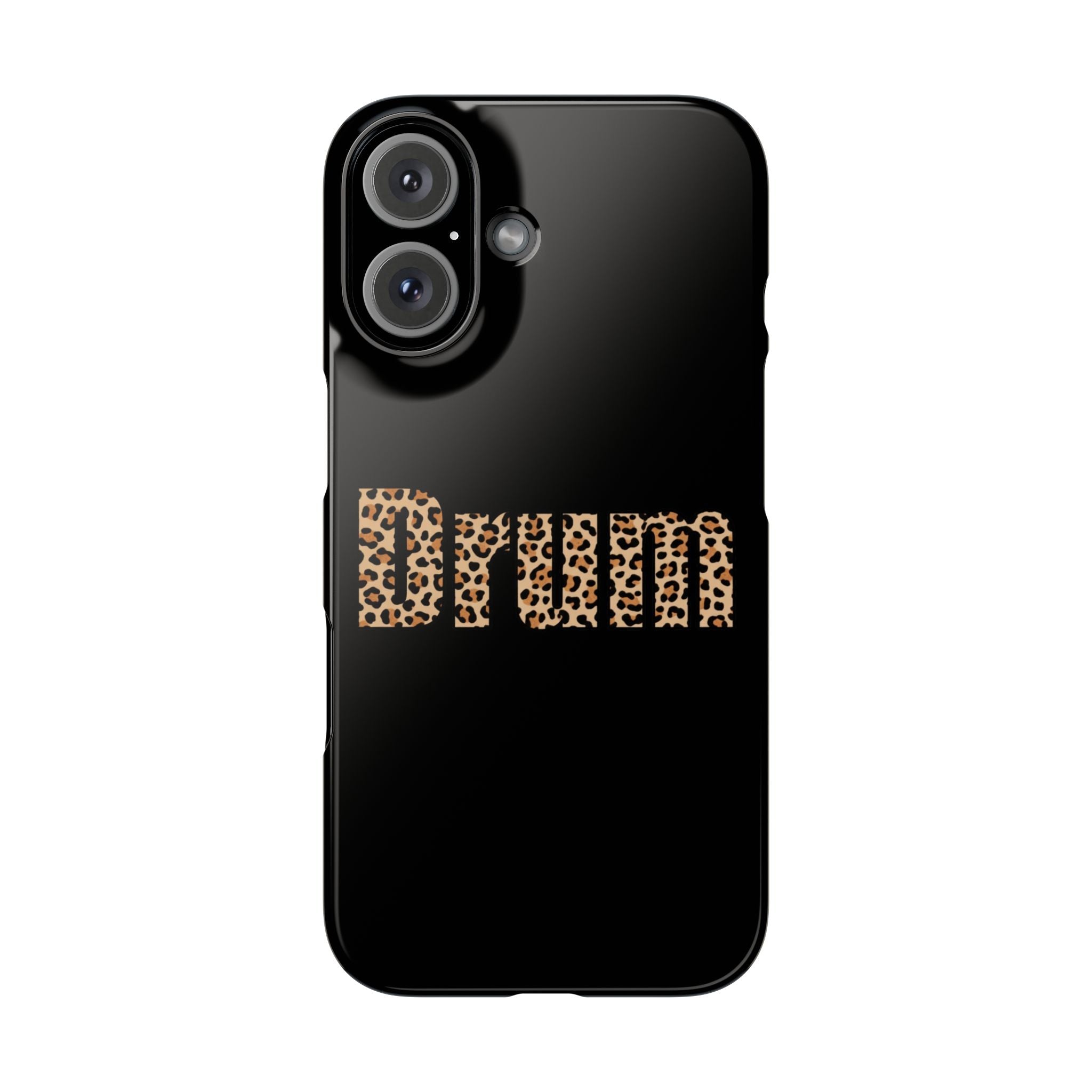 Leopard Print Drum Phone Case