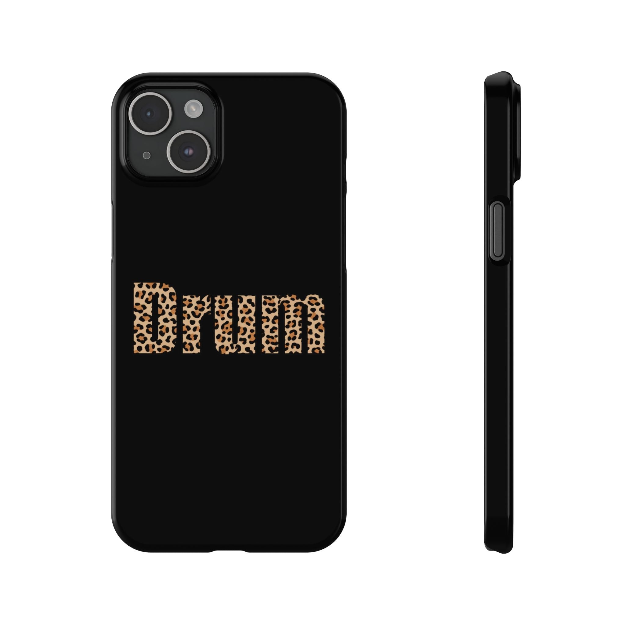 Leopard Print Drum Phone Case
