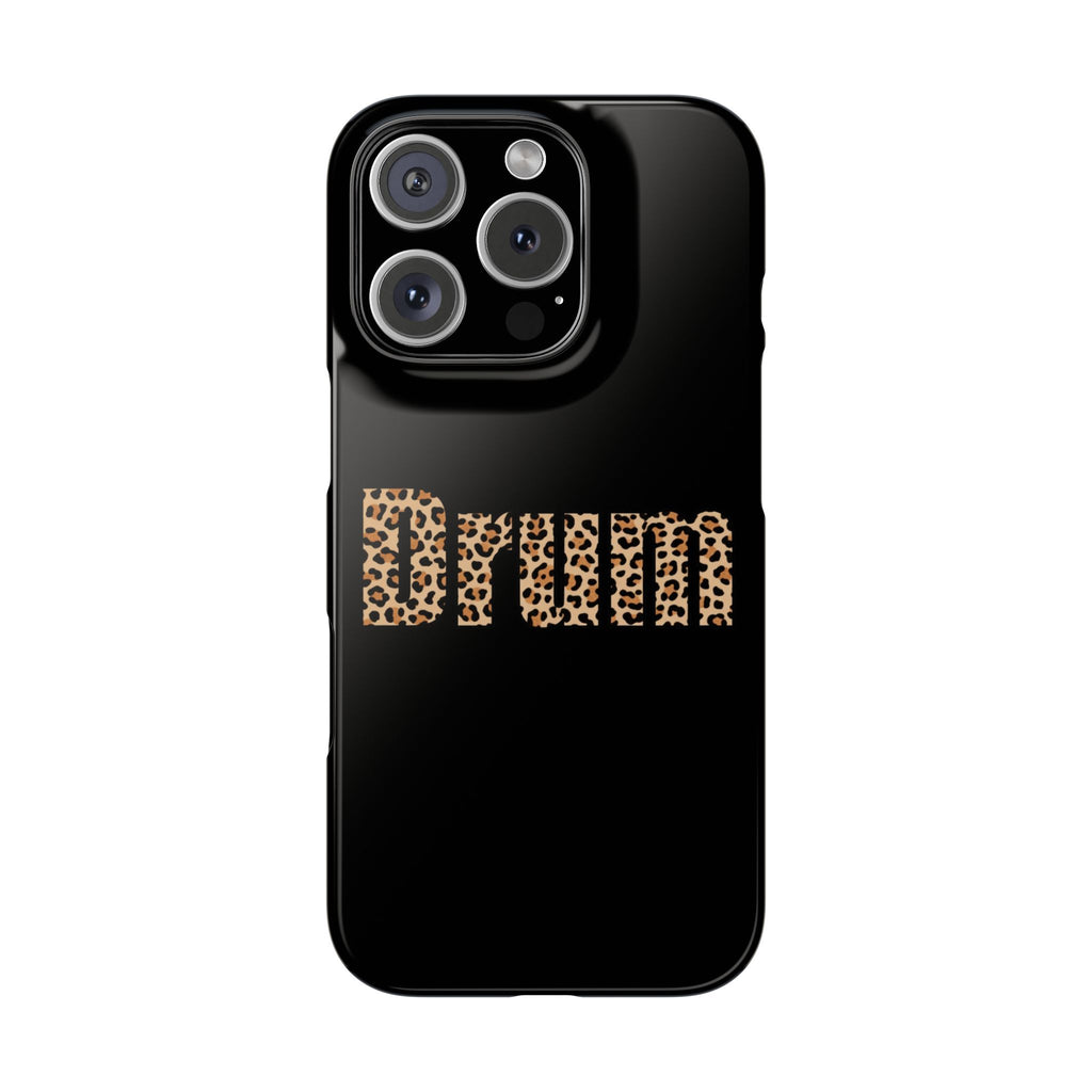 Leopard Print Drum Phone Case