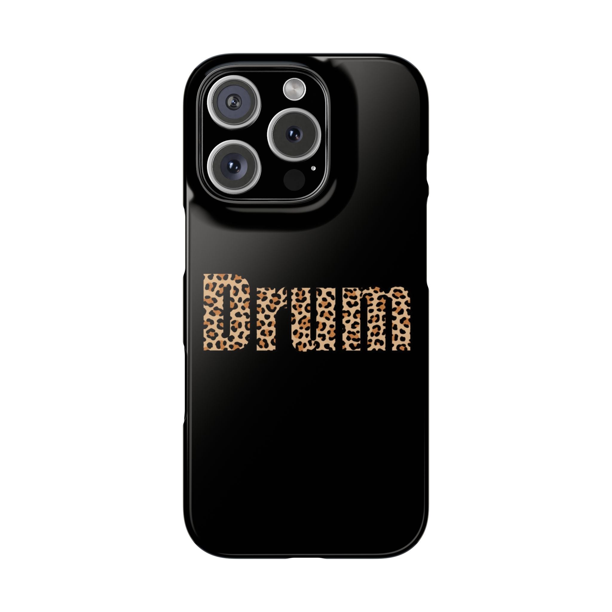 Leopard Print Drum Phone Case