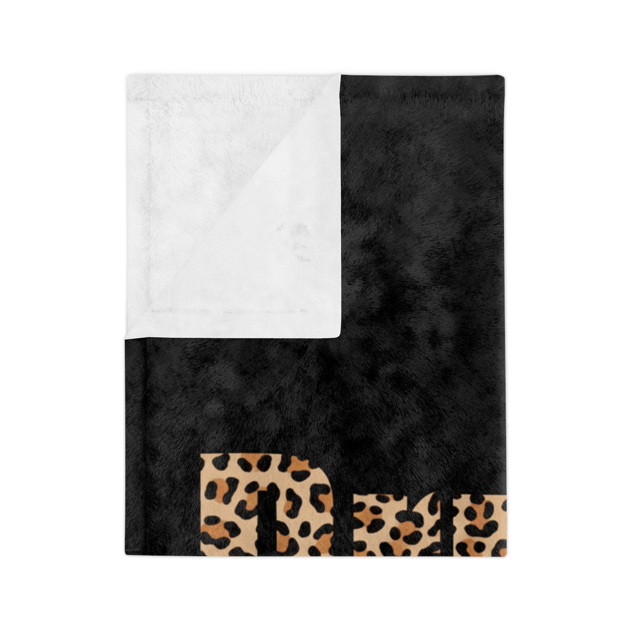 Leopard Print Velveteen Cozy Throw Blanket
