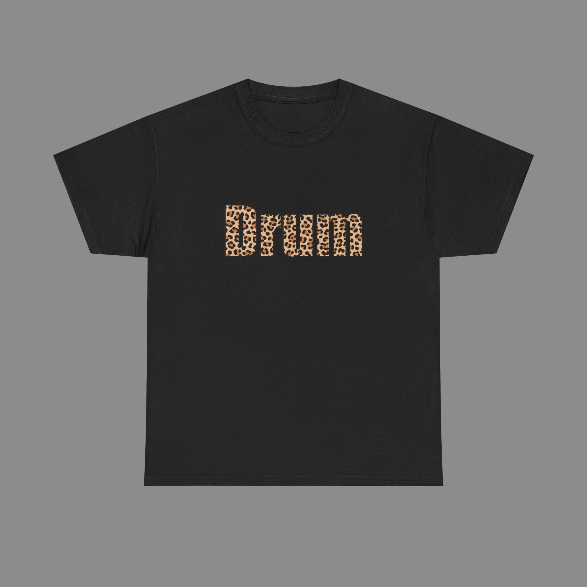 Leopard Print Unisex Drum T-shirt