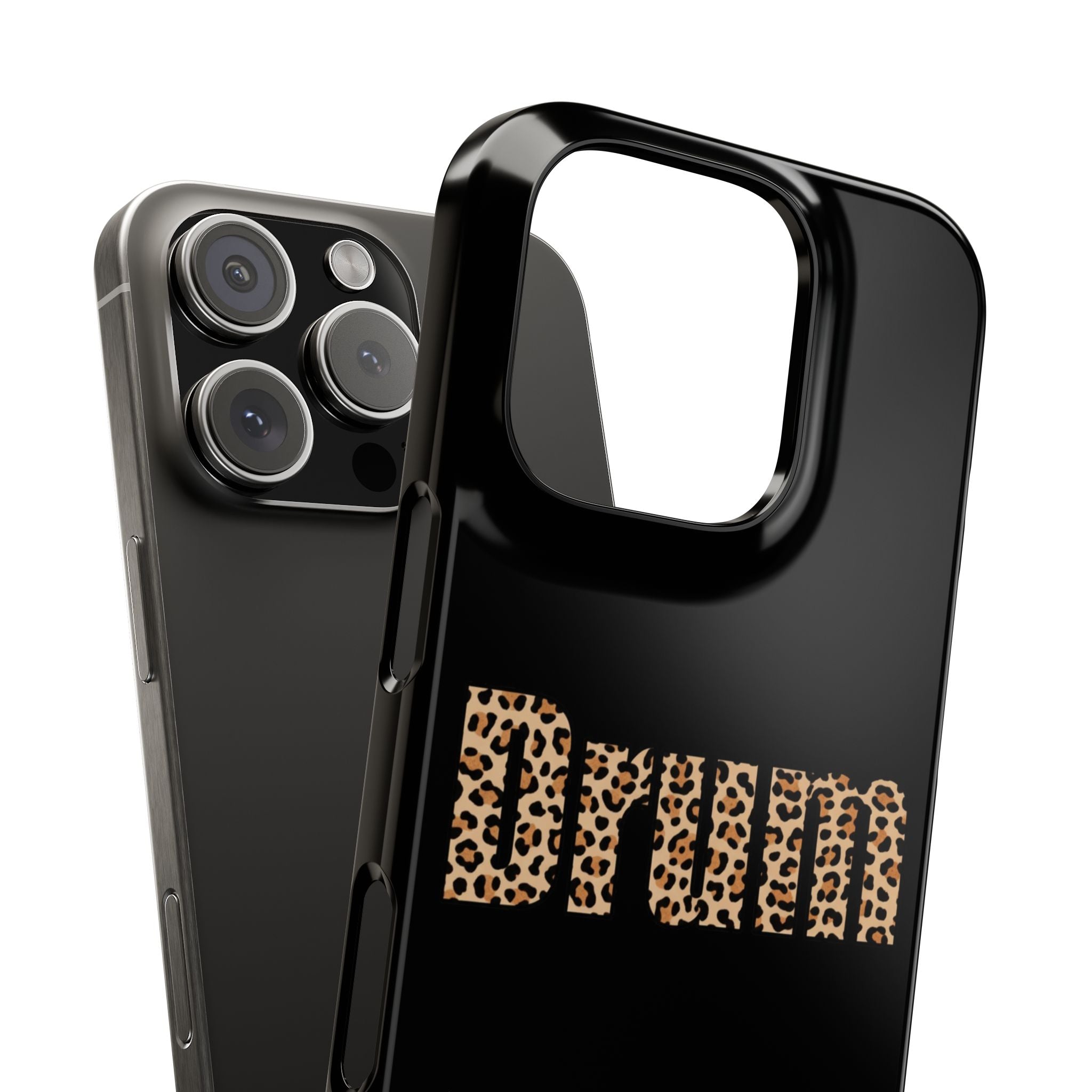 Leopard Print Drum Phone Case