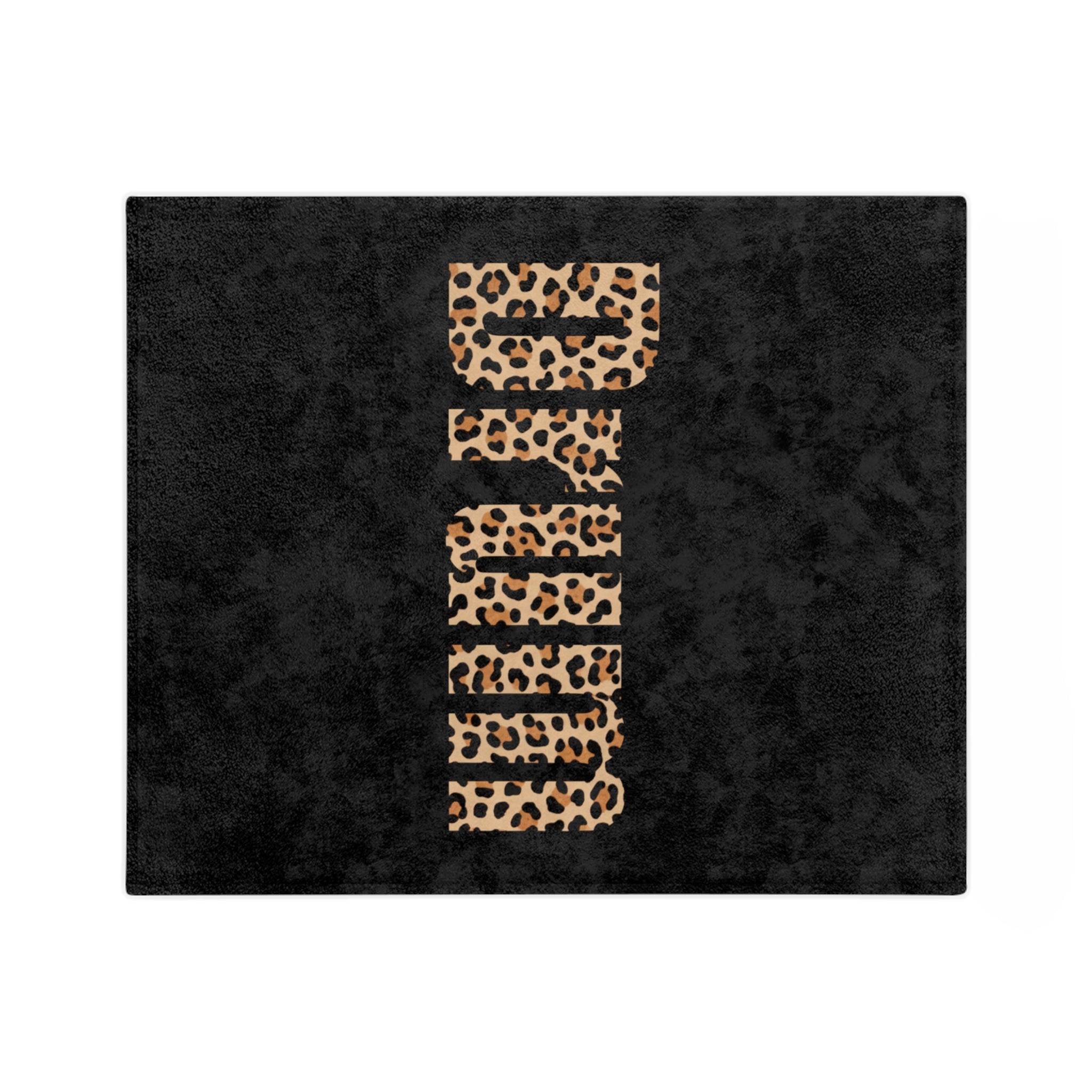 Leopard Print Velveteen Cozy Throw Blanket