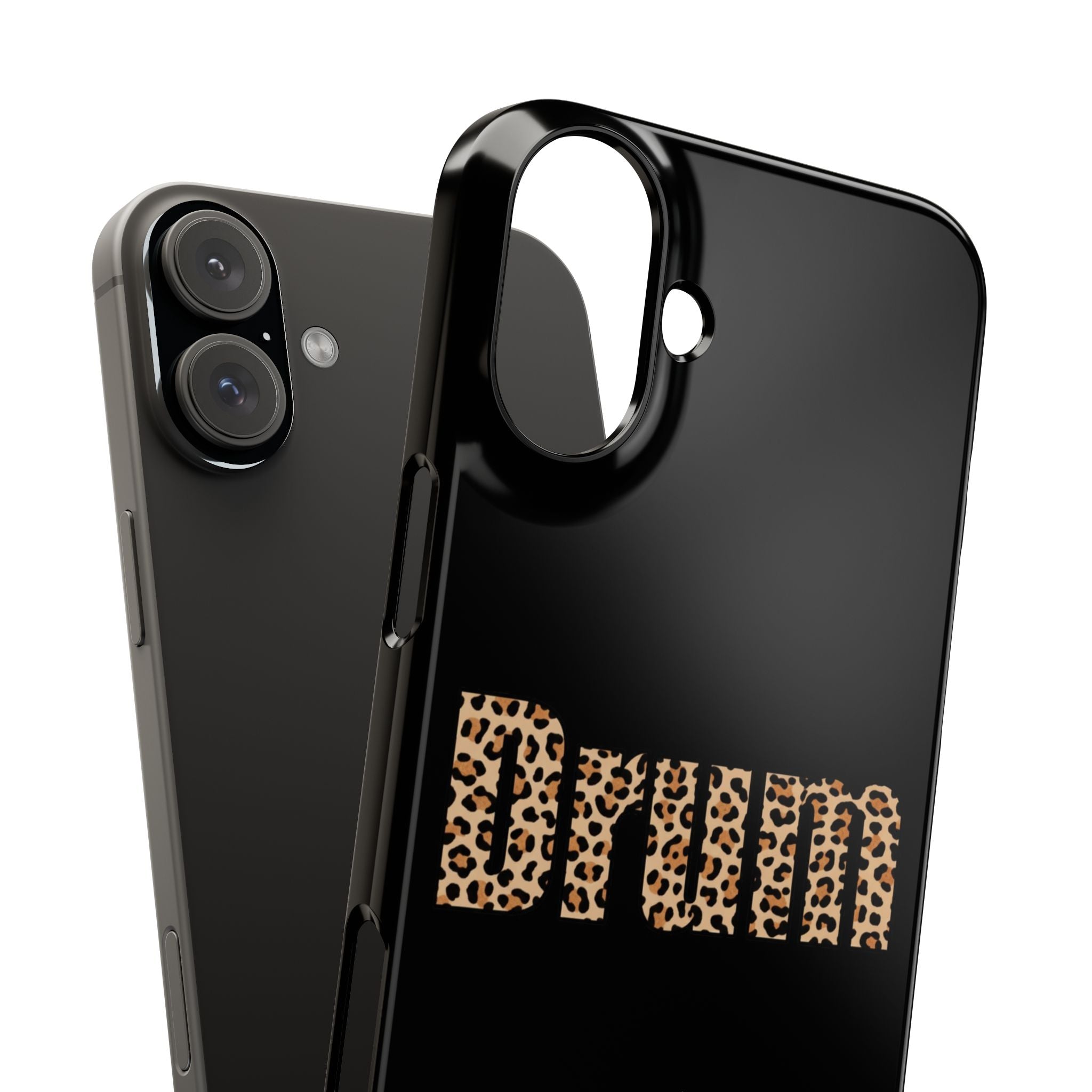 Leopard Print Drum Phone Case