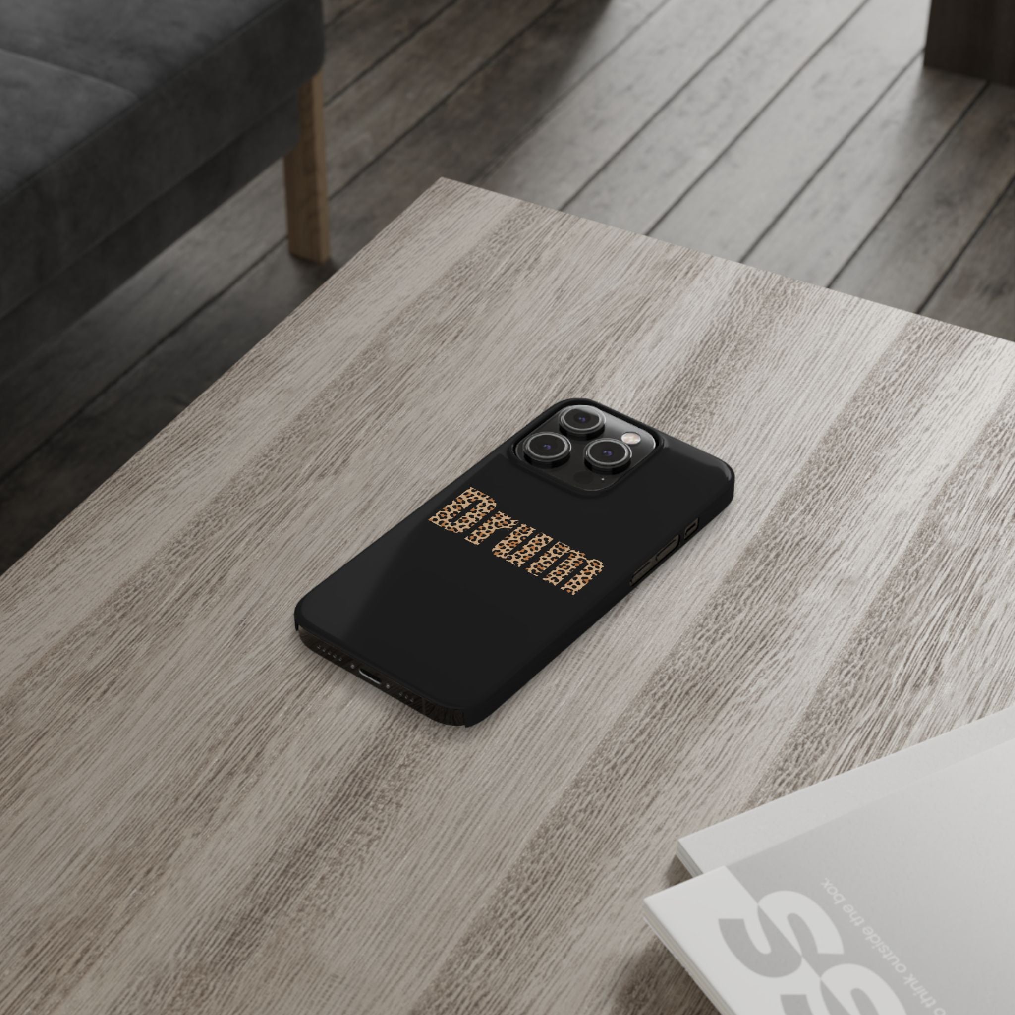 Leopard Print Drum Phone Case