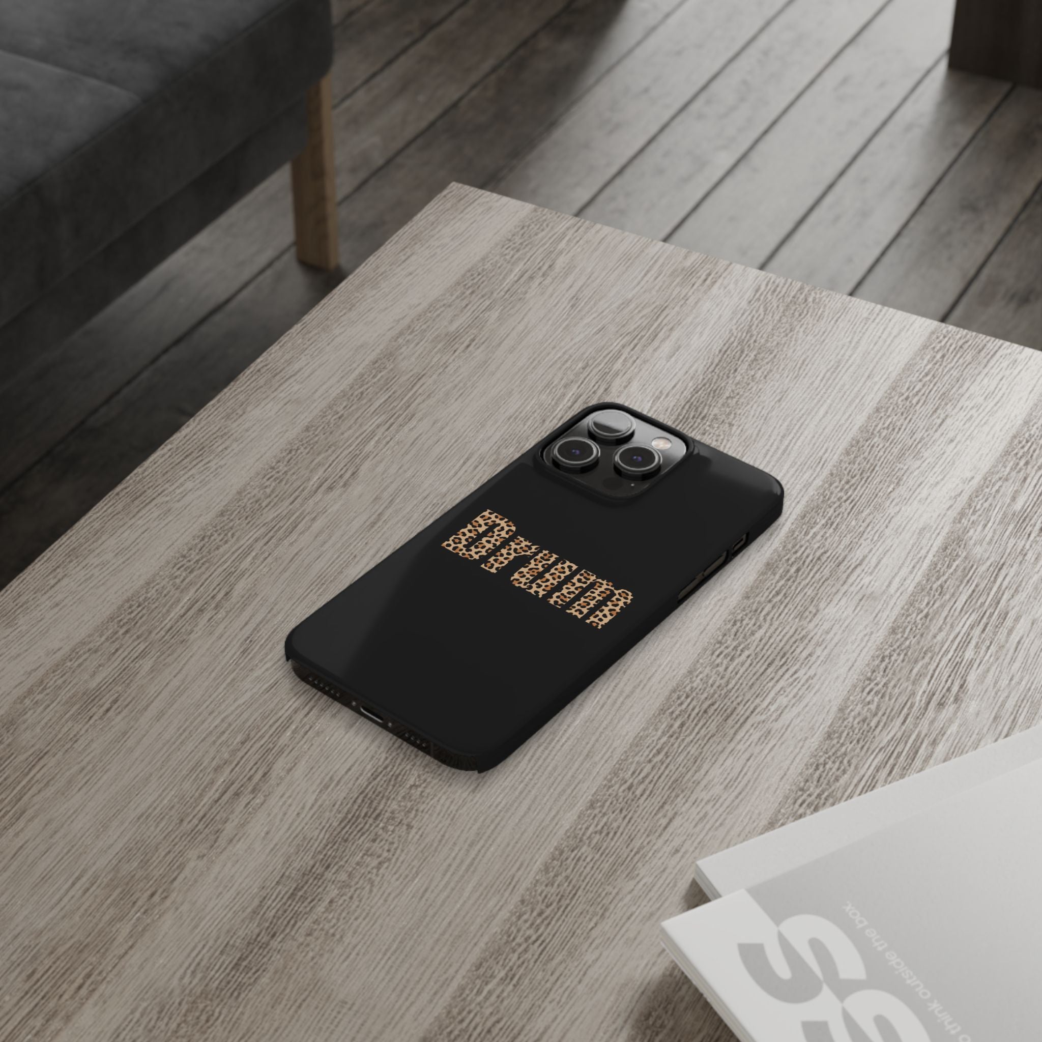 Leopard Print Drum Phone Case