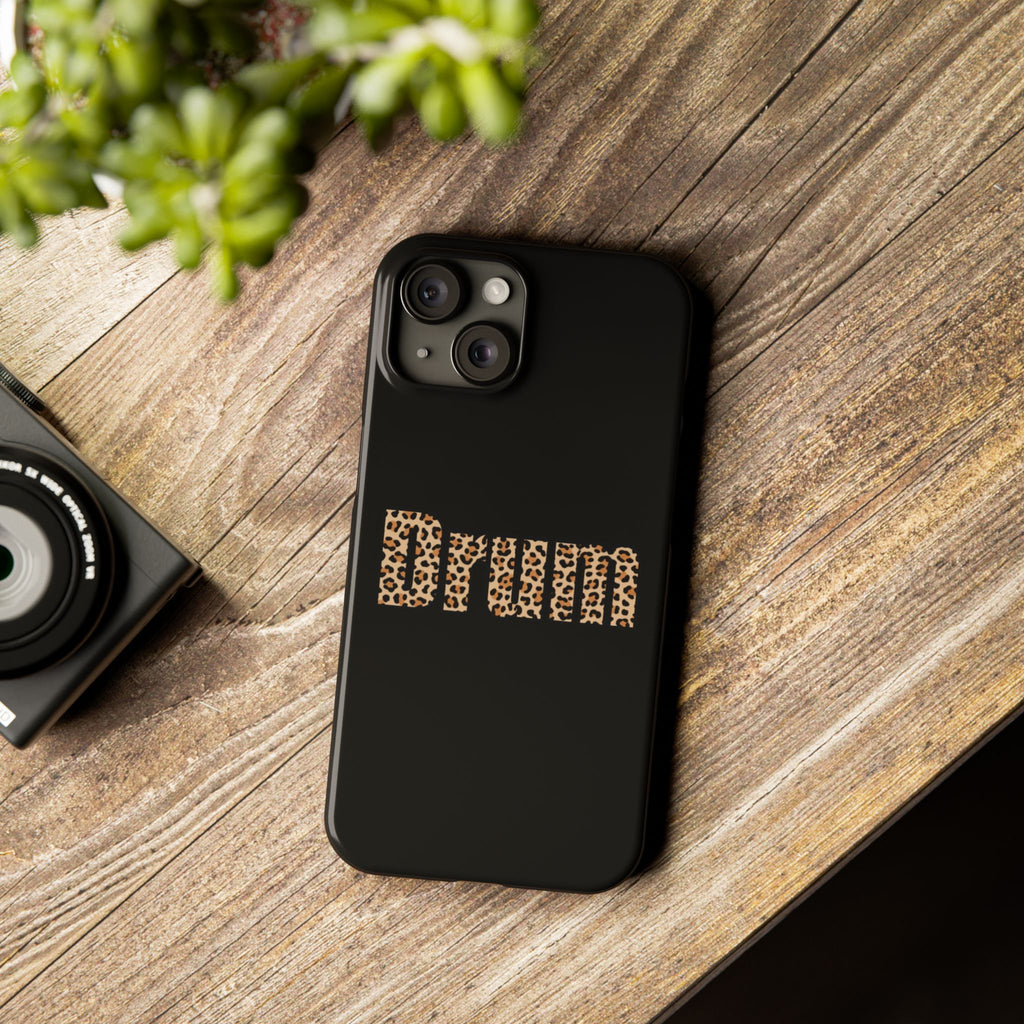 Leopard Print Drum Phone Case