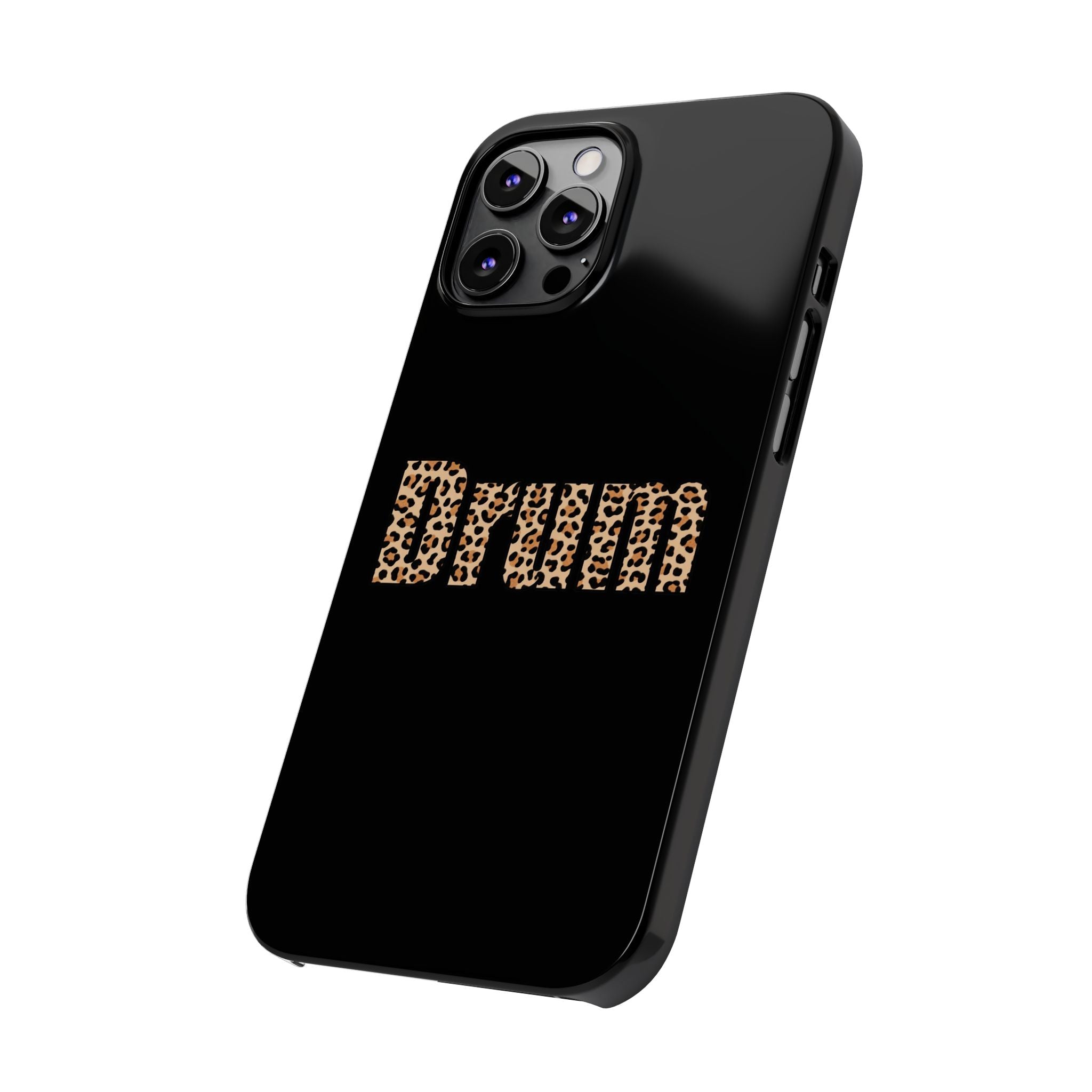Leopard Print Drum Phone Case