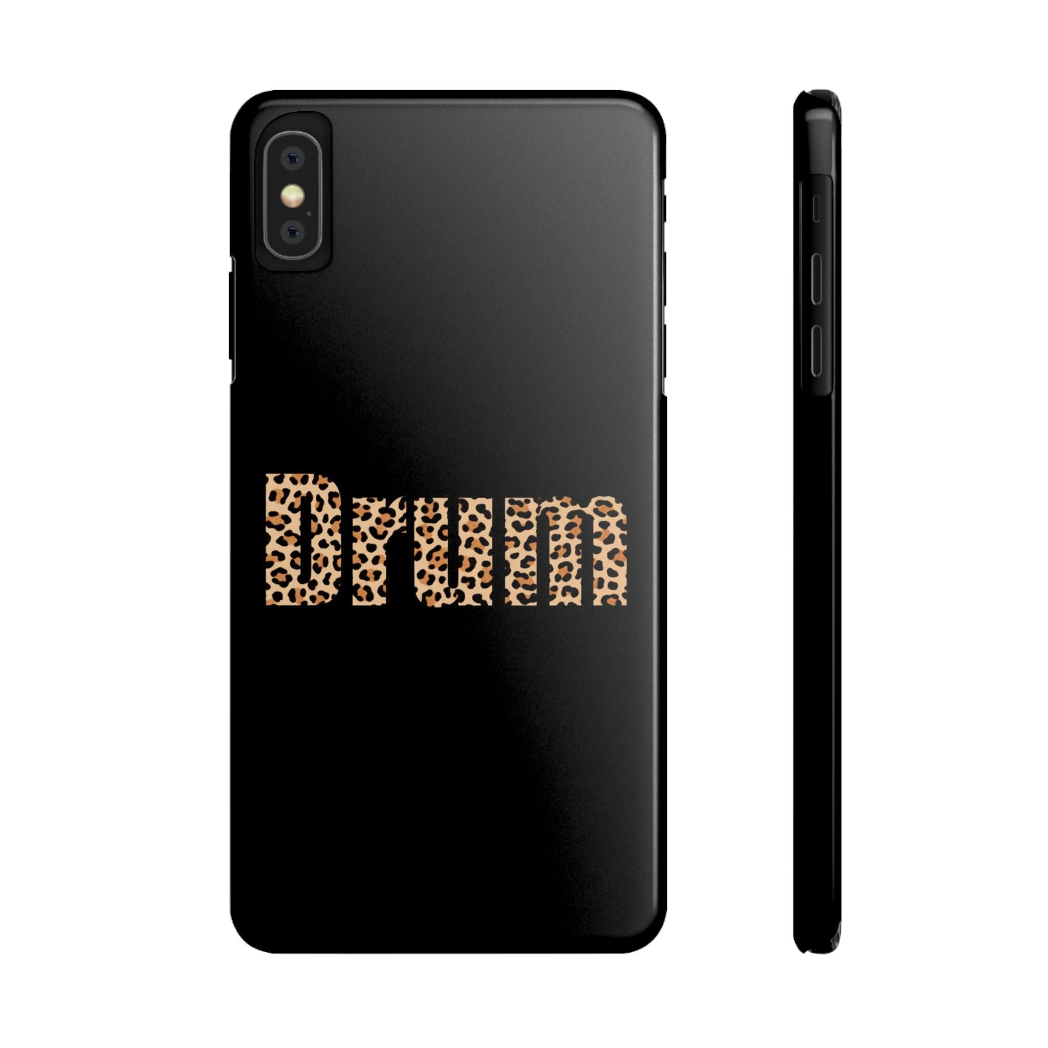 Leopard Print Drum Phone Case