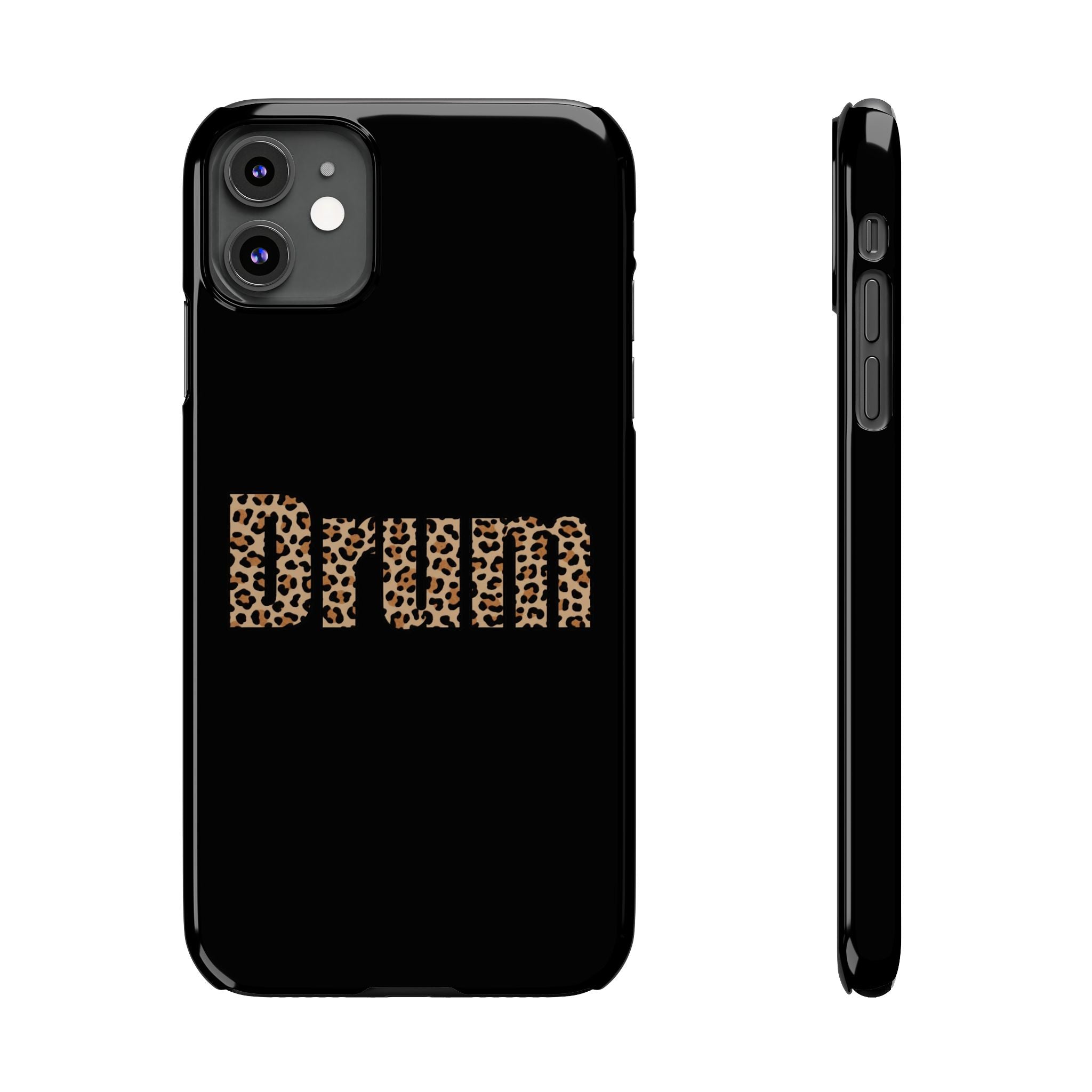 Leopard Print Drum Phone Case