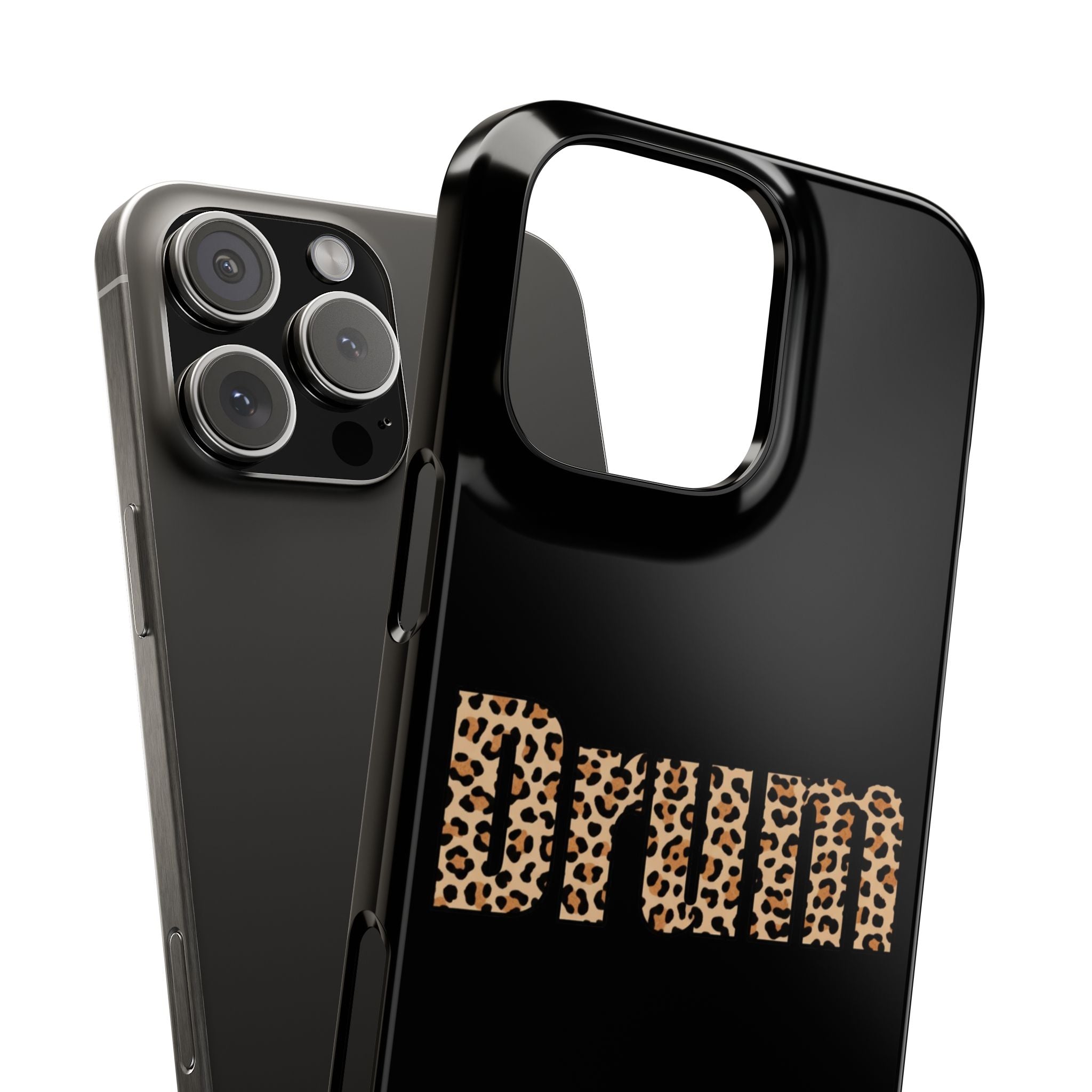 Leopard Print Drum Phone Case