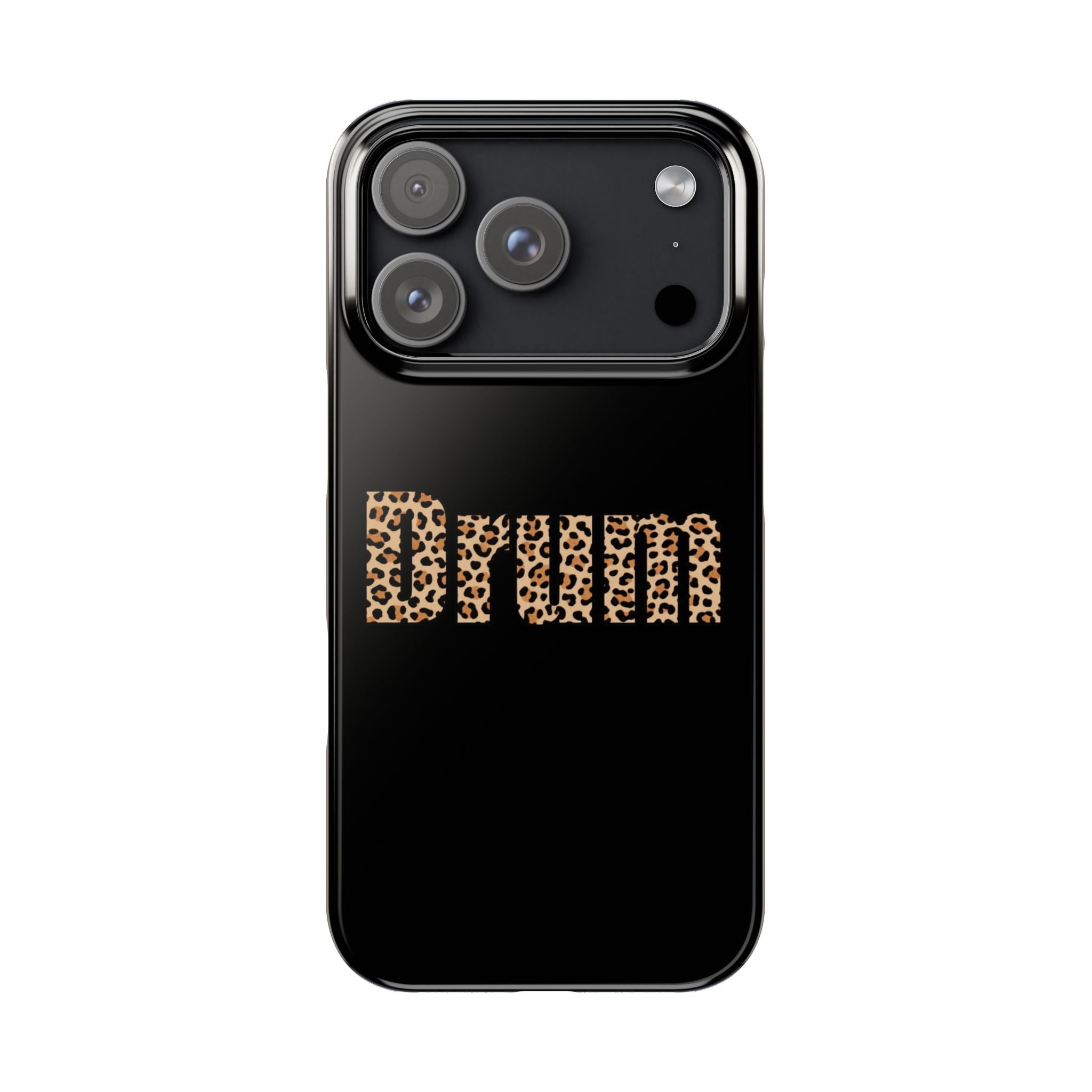 Leopard Print Drum Phone Case