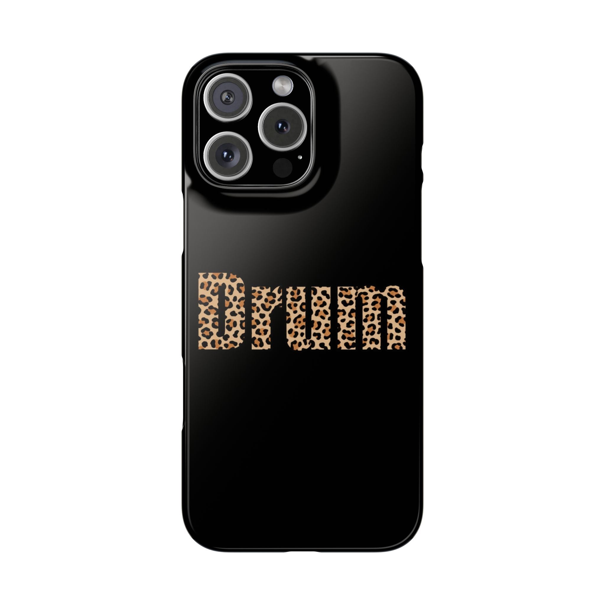 Leopard Print Drum Phone Case