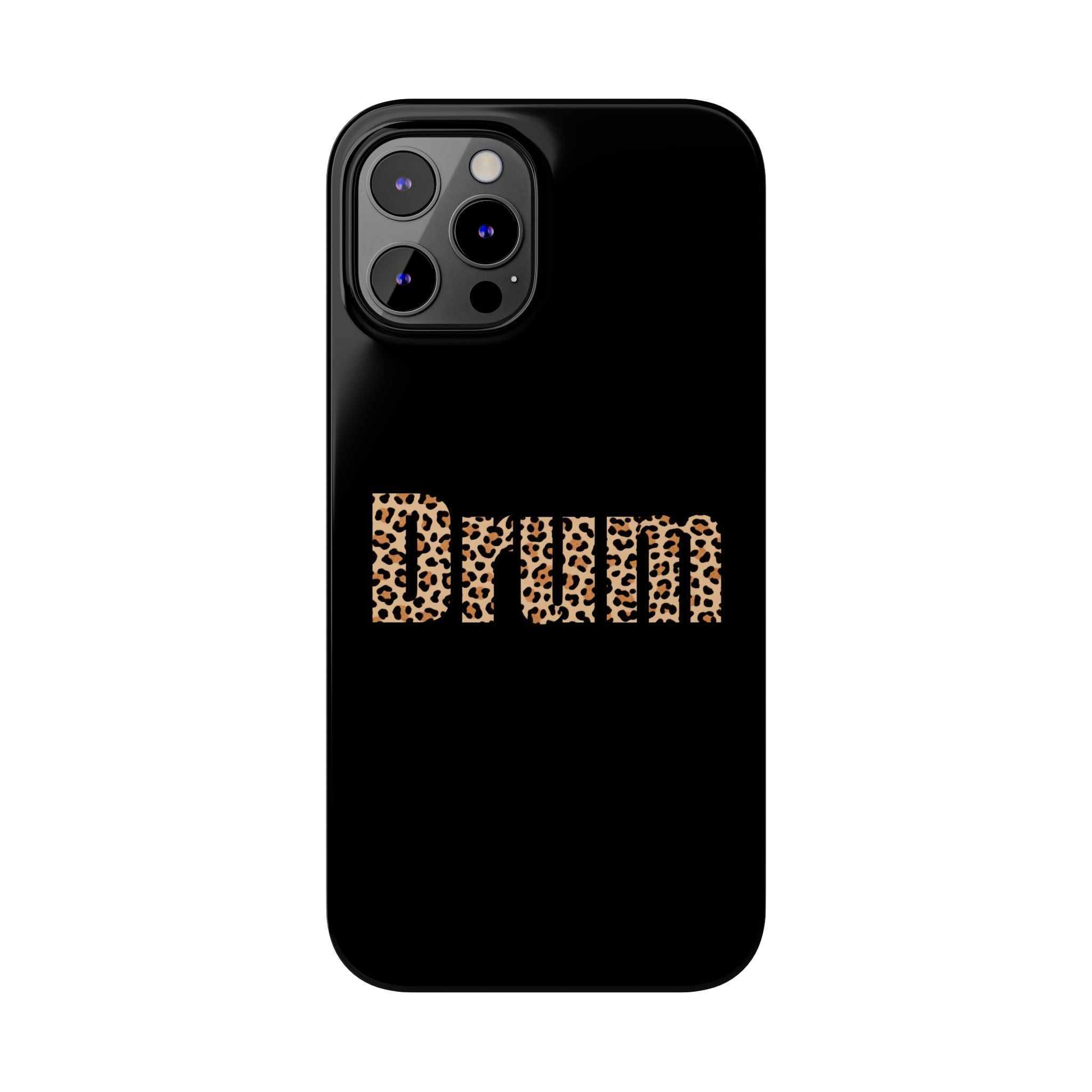 Leopard Print Drum Phone Case