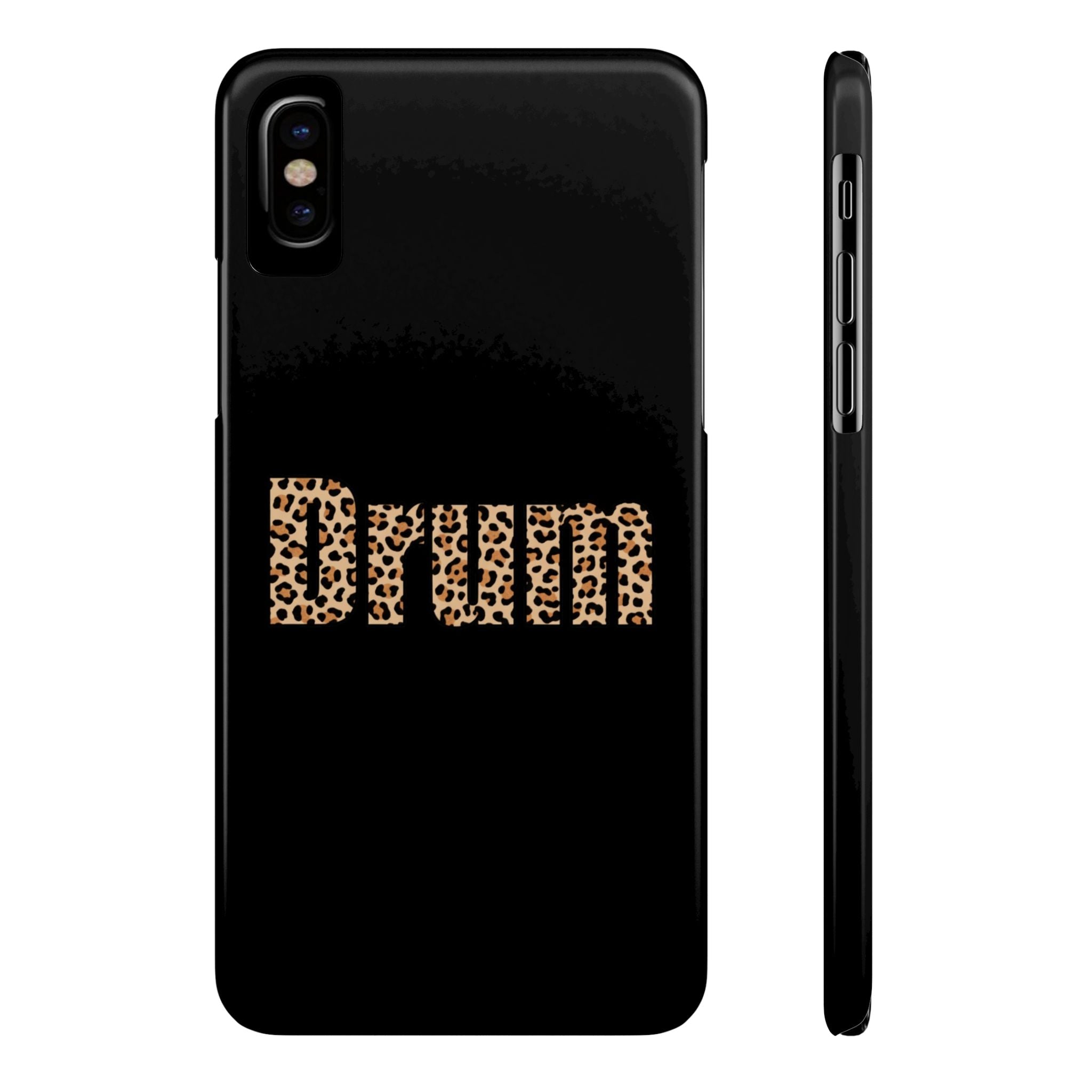 Leopard Print Drum Phone Case