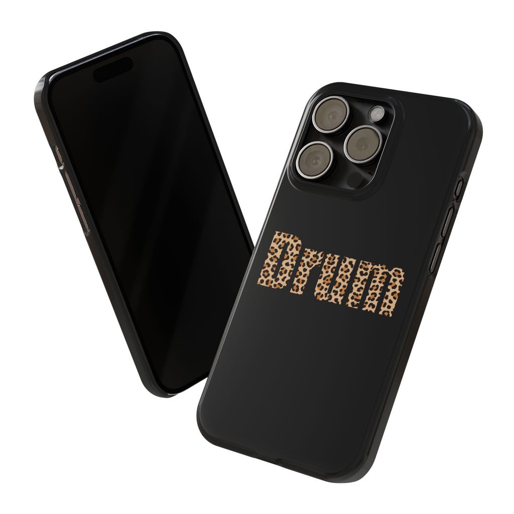 Leopard Print Drum Phone Case
