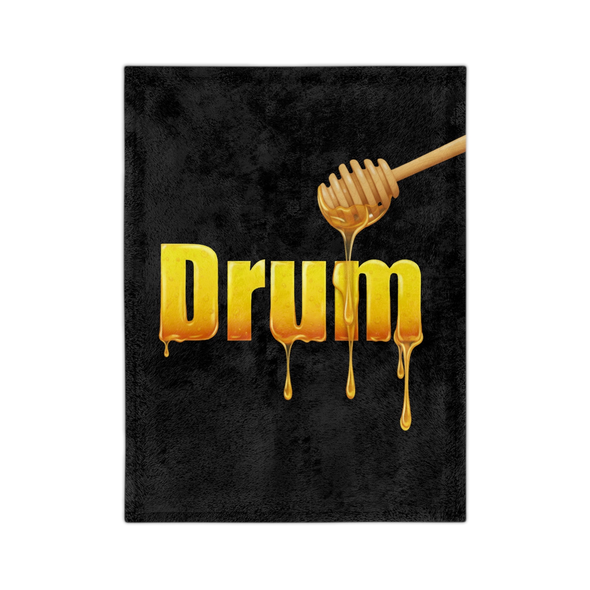 Drum Honey Velveteen Cozy Throw Blanket