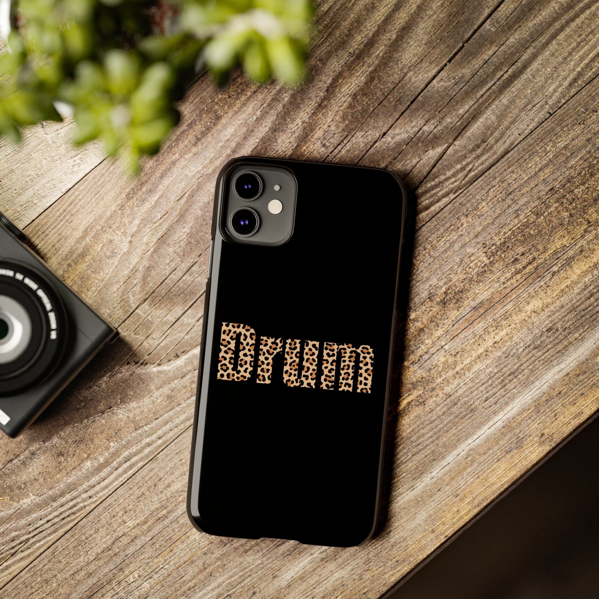 Leopard Print Drum Phone Case