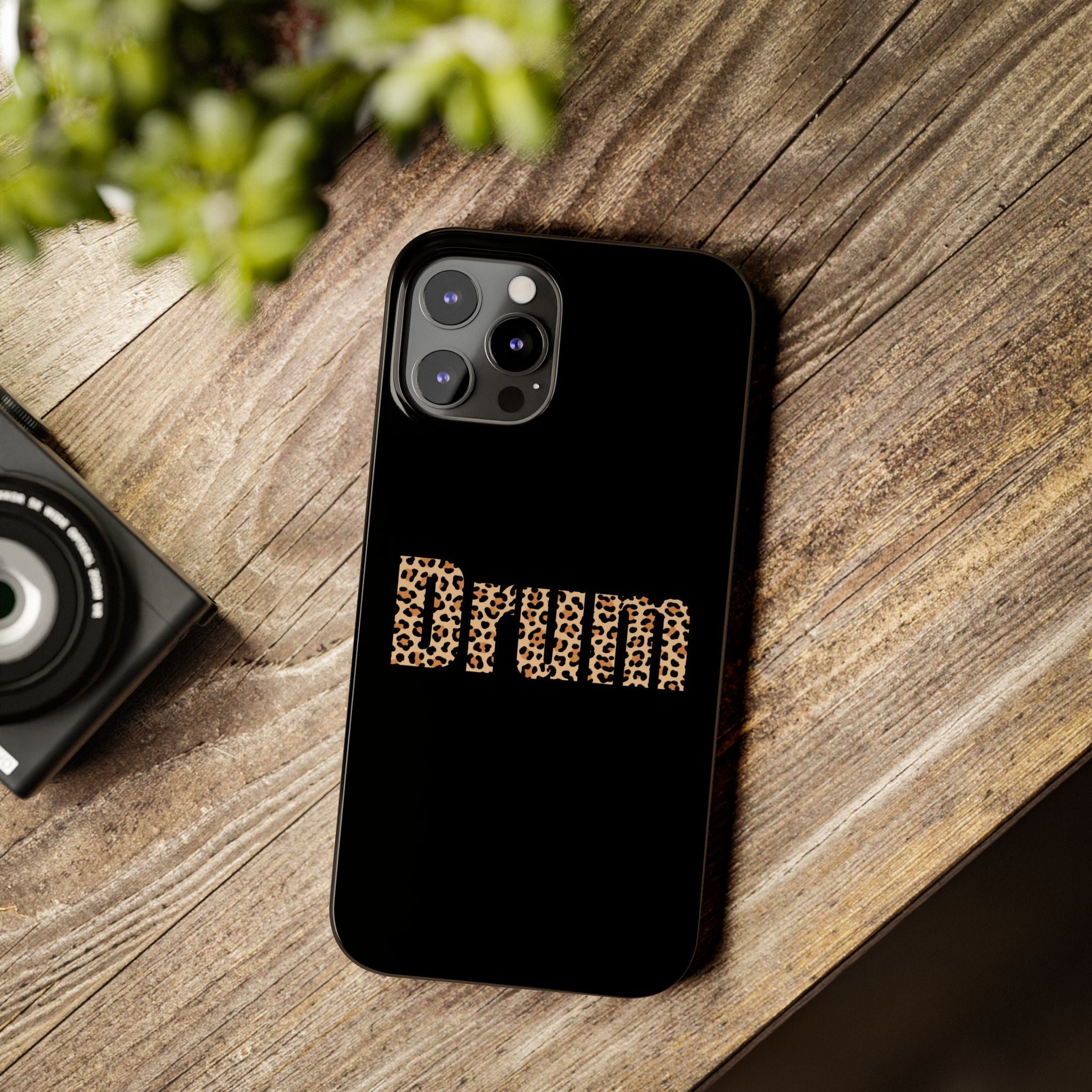 Leopard Print Drum Phone Case