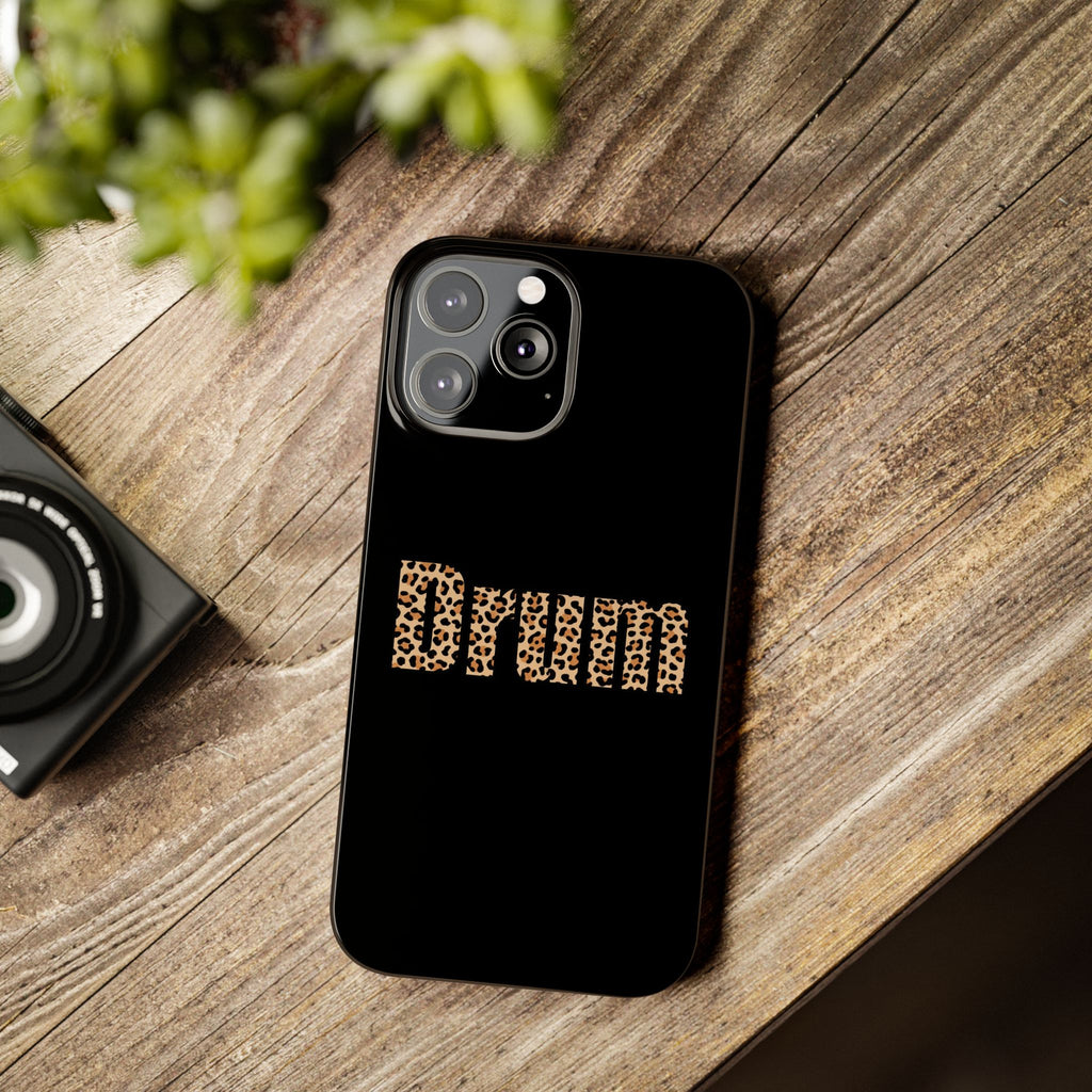 Leopard Print Drum Phone Case