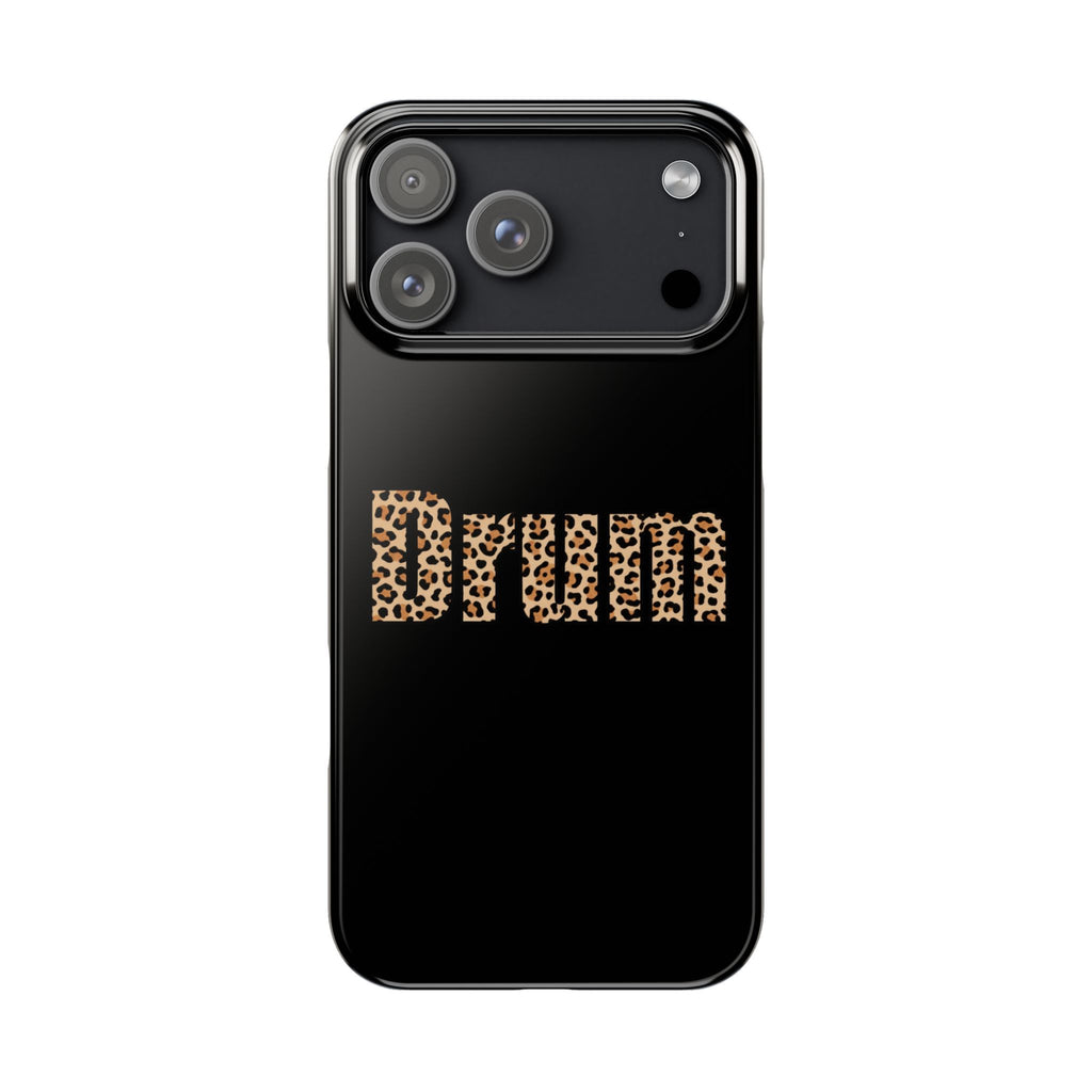 Leopard Print Drum Phone Case