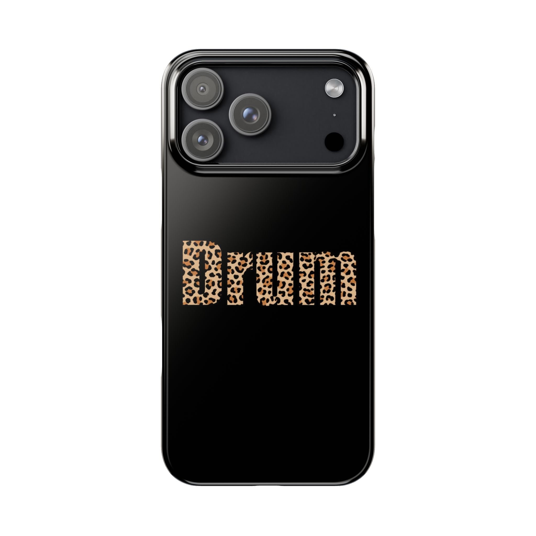 Leopard Print Drum Phone Case