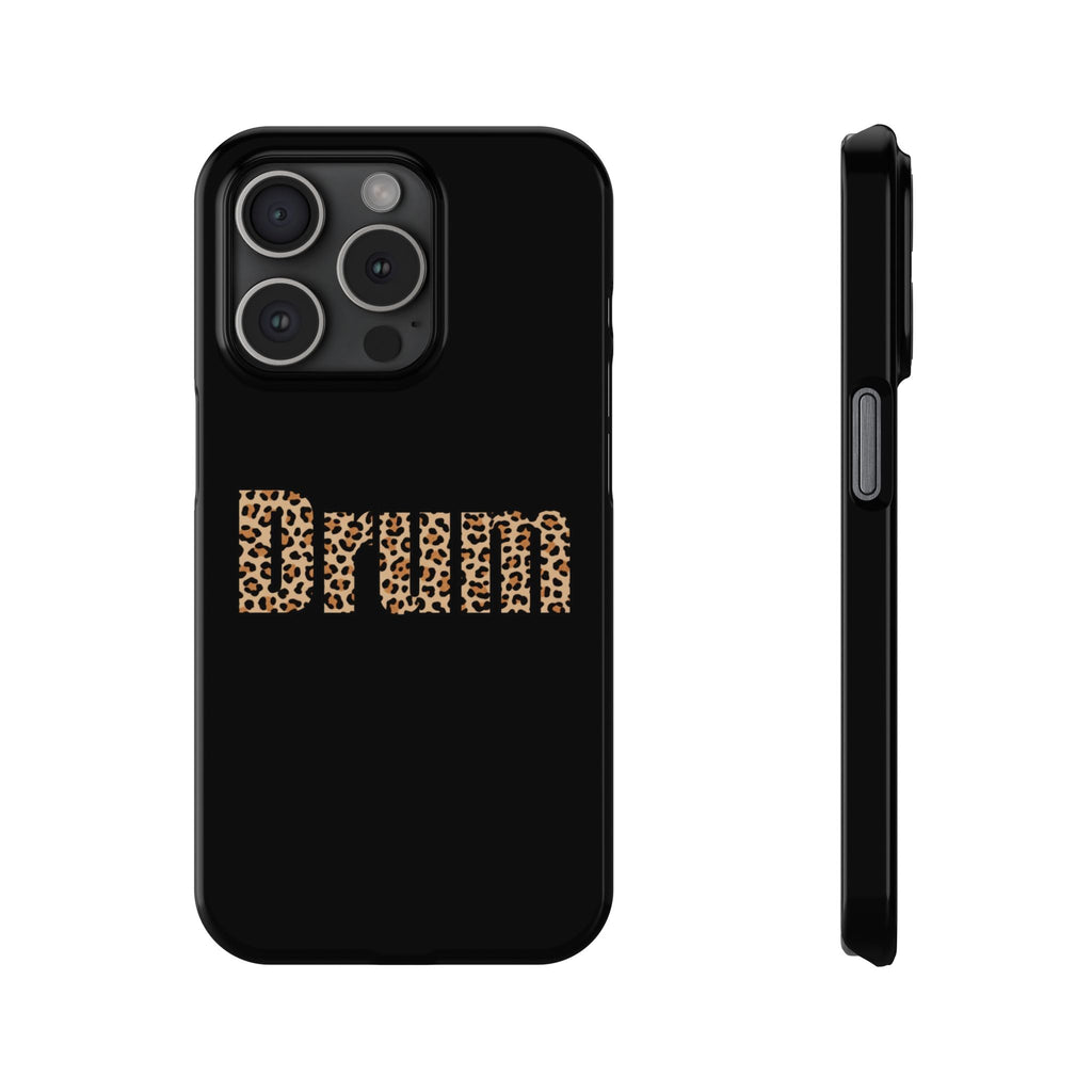 Leopard Print Drum Phone Case