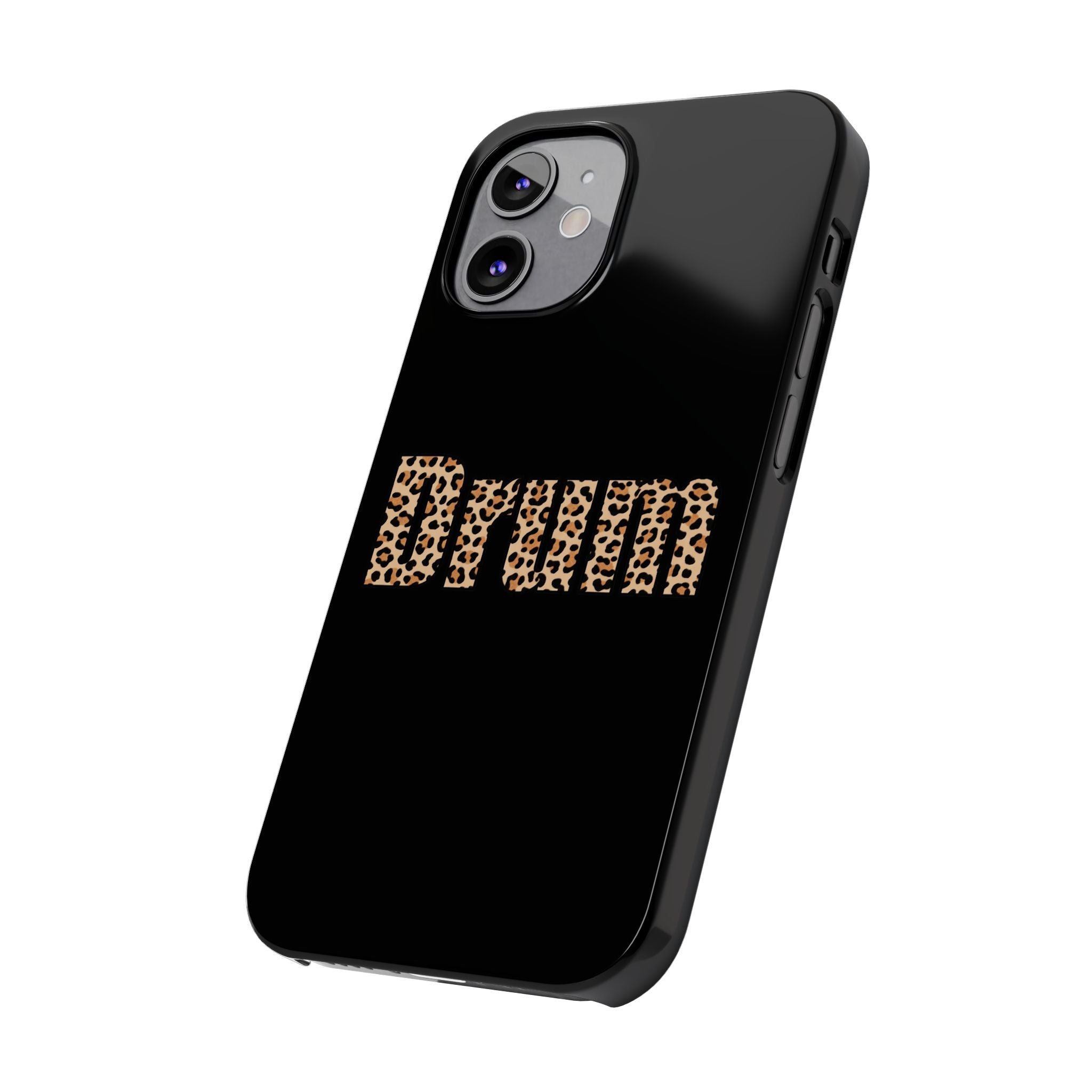 Leopard Print Drum Phone Case