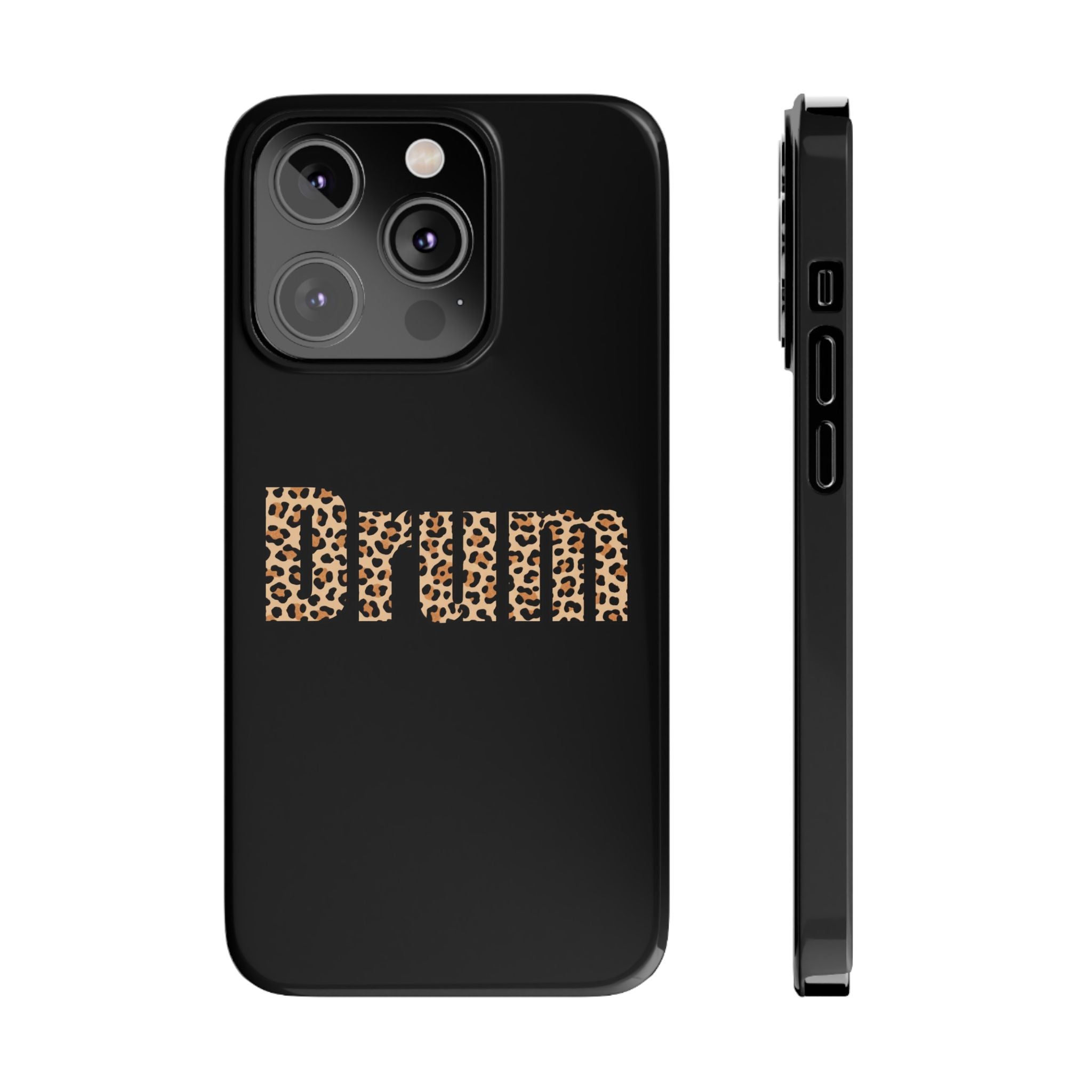 Leopard Print Drum Phone Case
