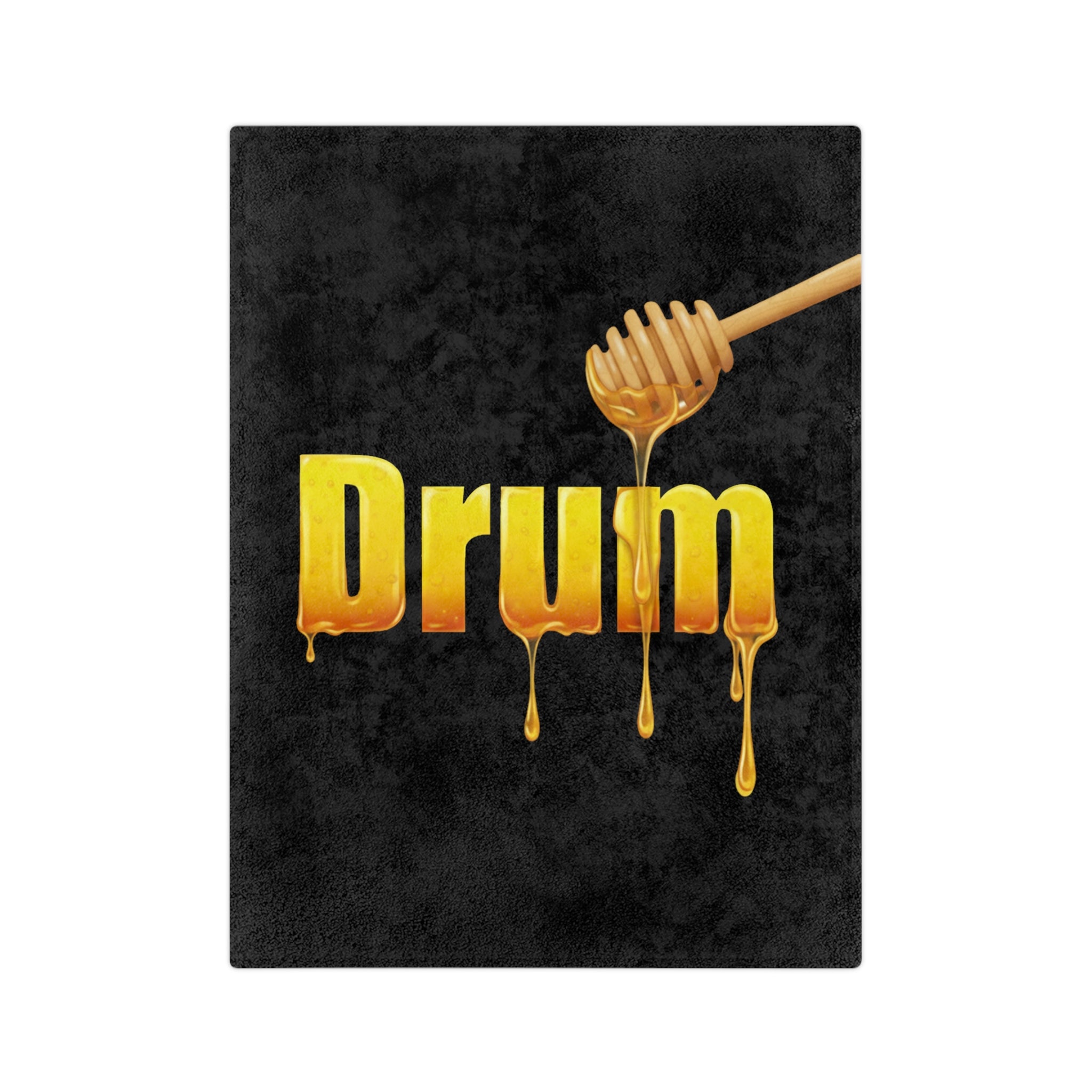 Drum Honey Velveteen Cozy Throw Blanket