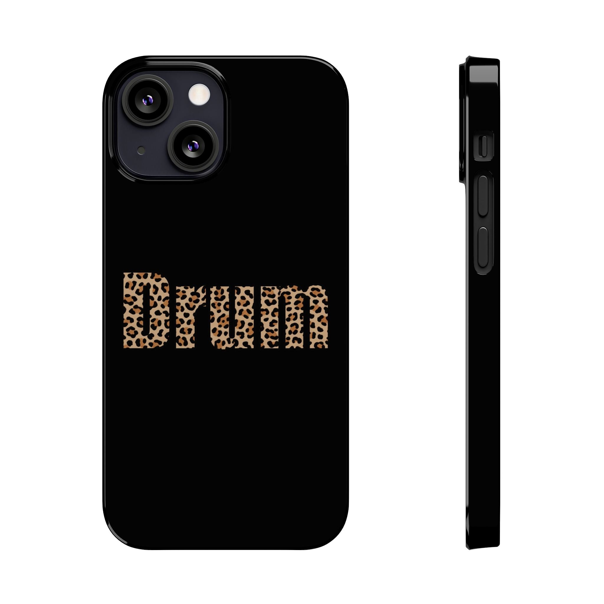 Leopard Print Drum Phone Case