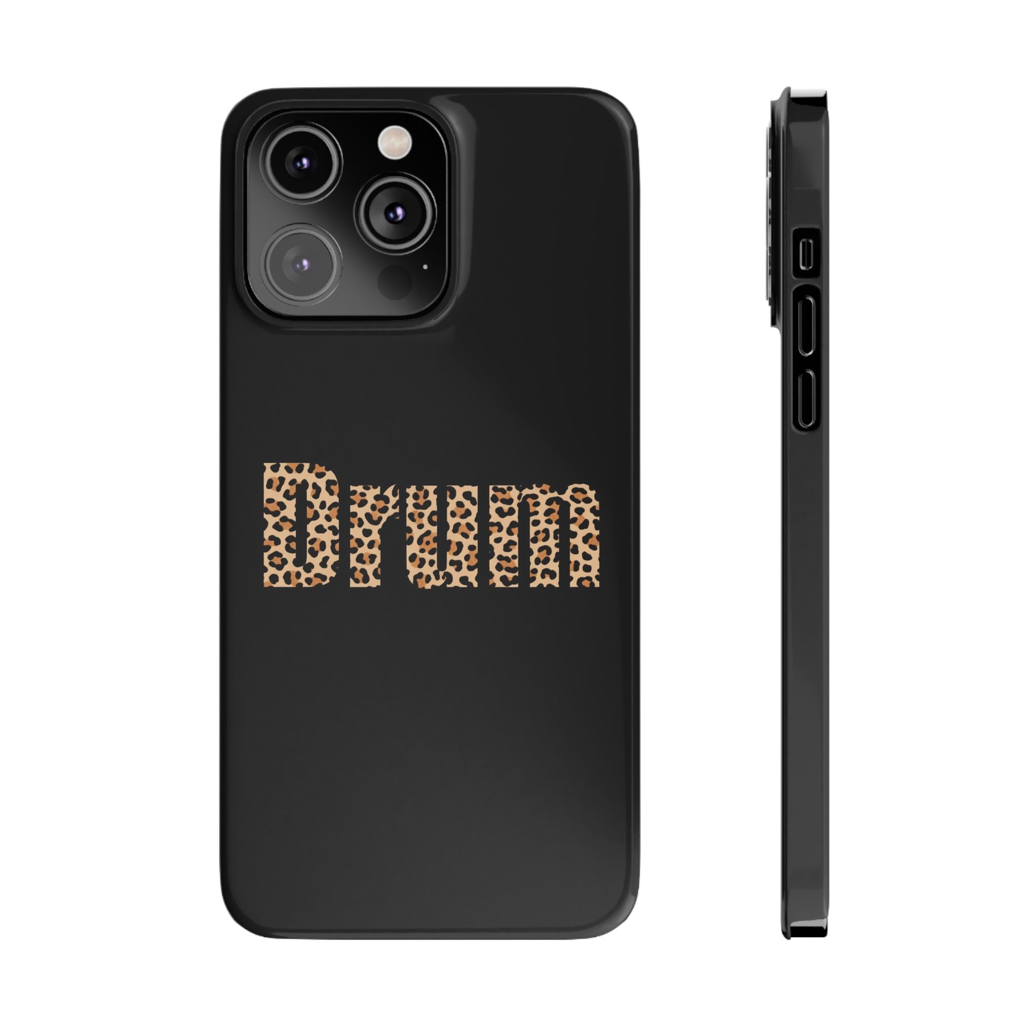 Leopard Print Drum Phone Case