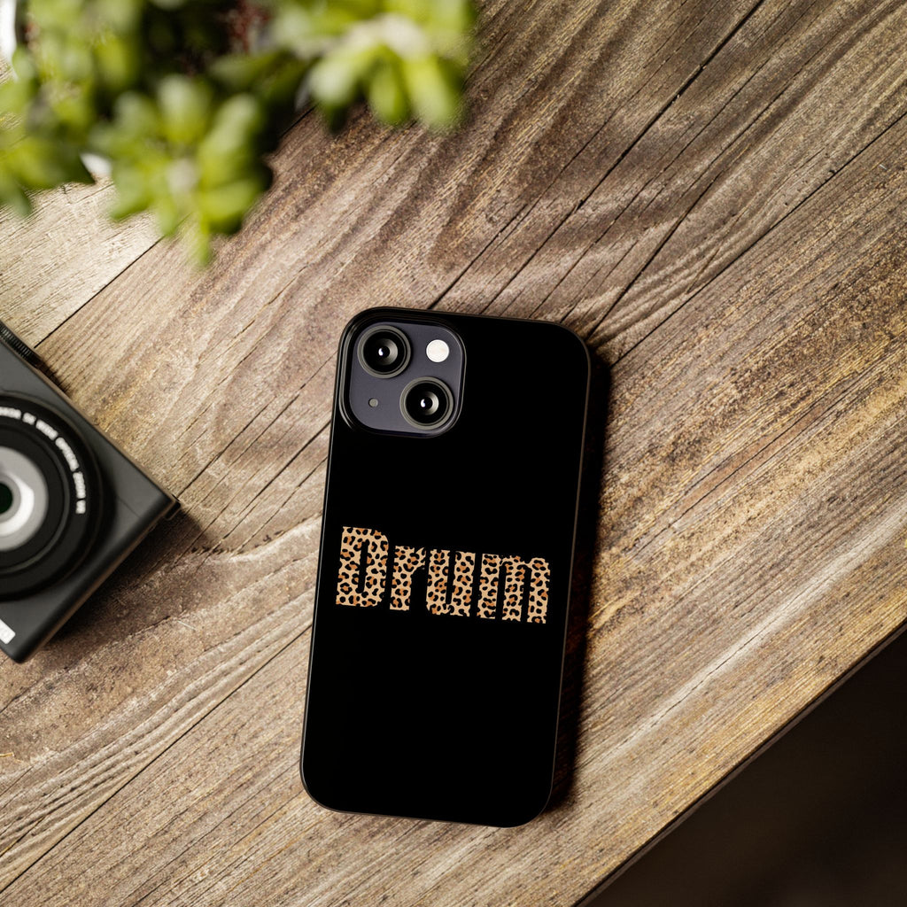Leopard Print Drum Phone Case