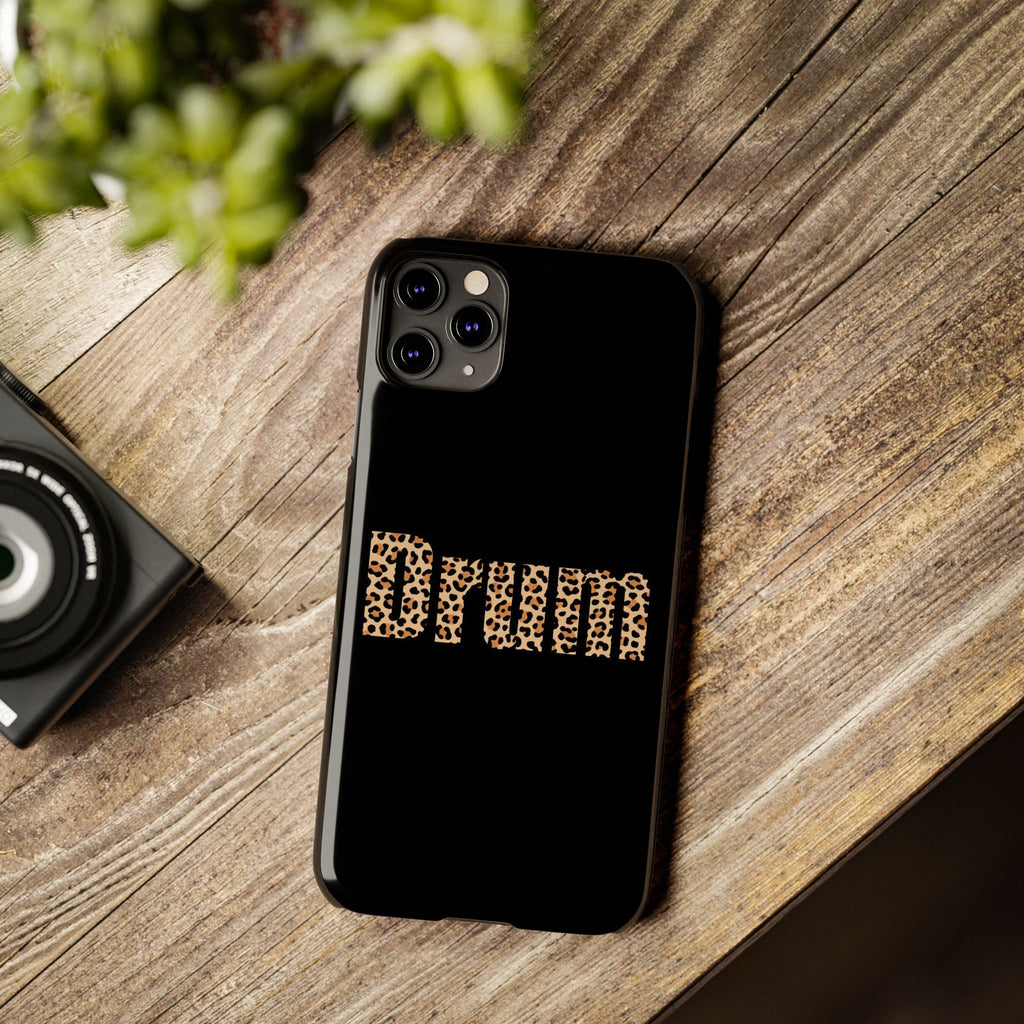 Leopard Print Drum Phone Case