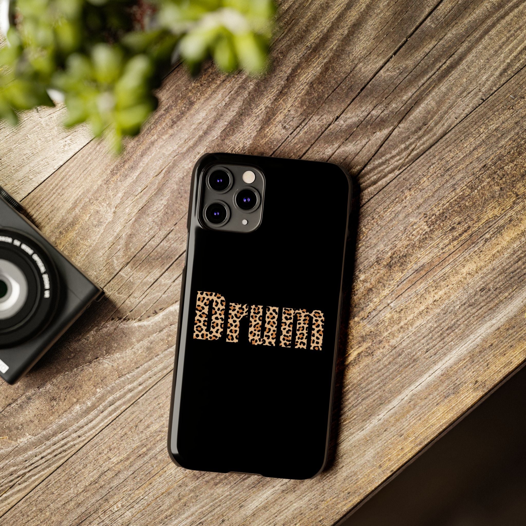 Leopard Print Drum Phone Case