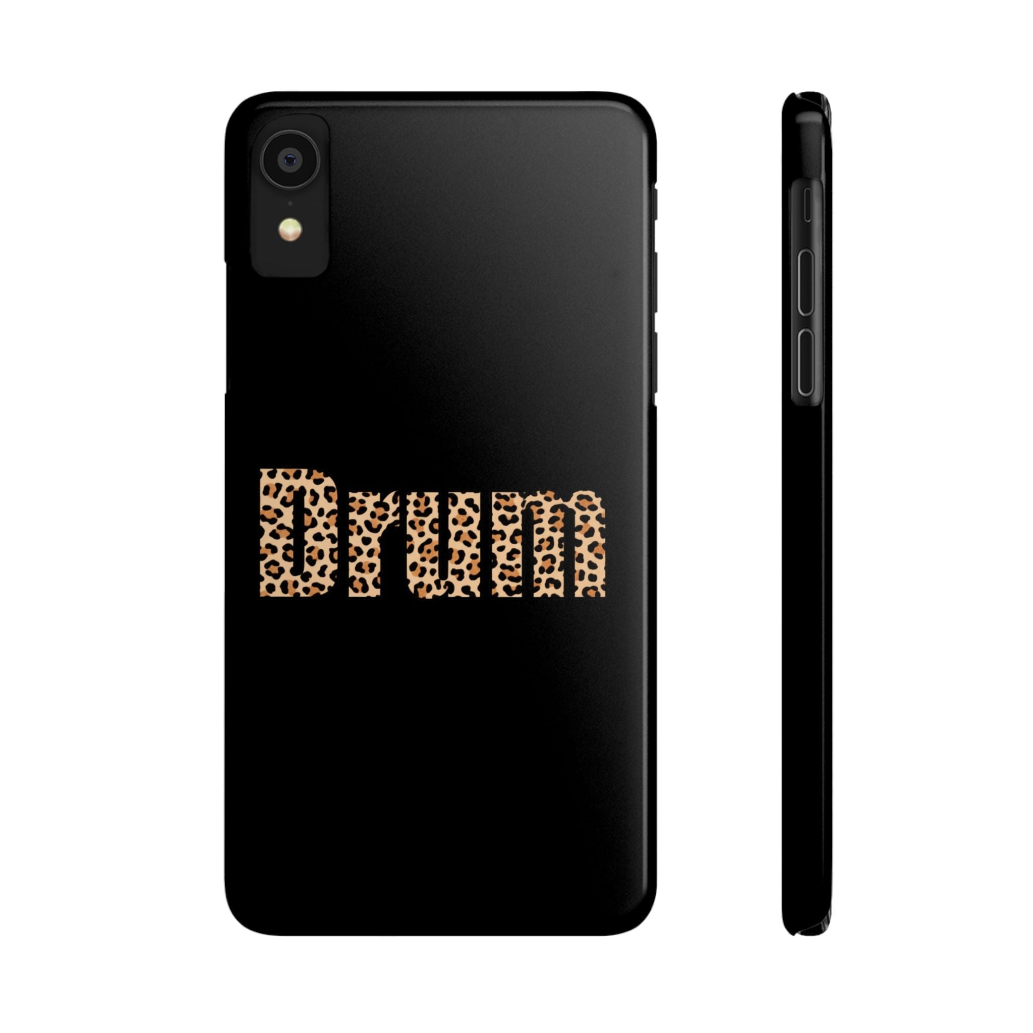 Leopard Print Drum Phone Case