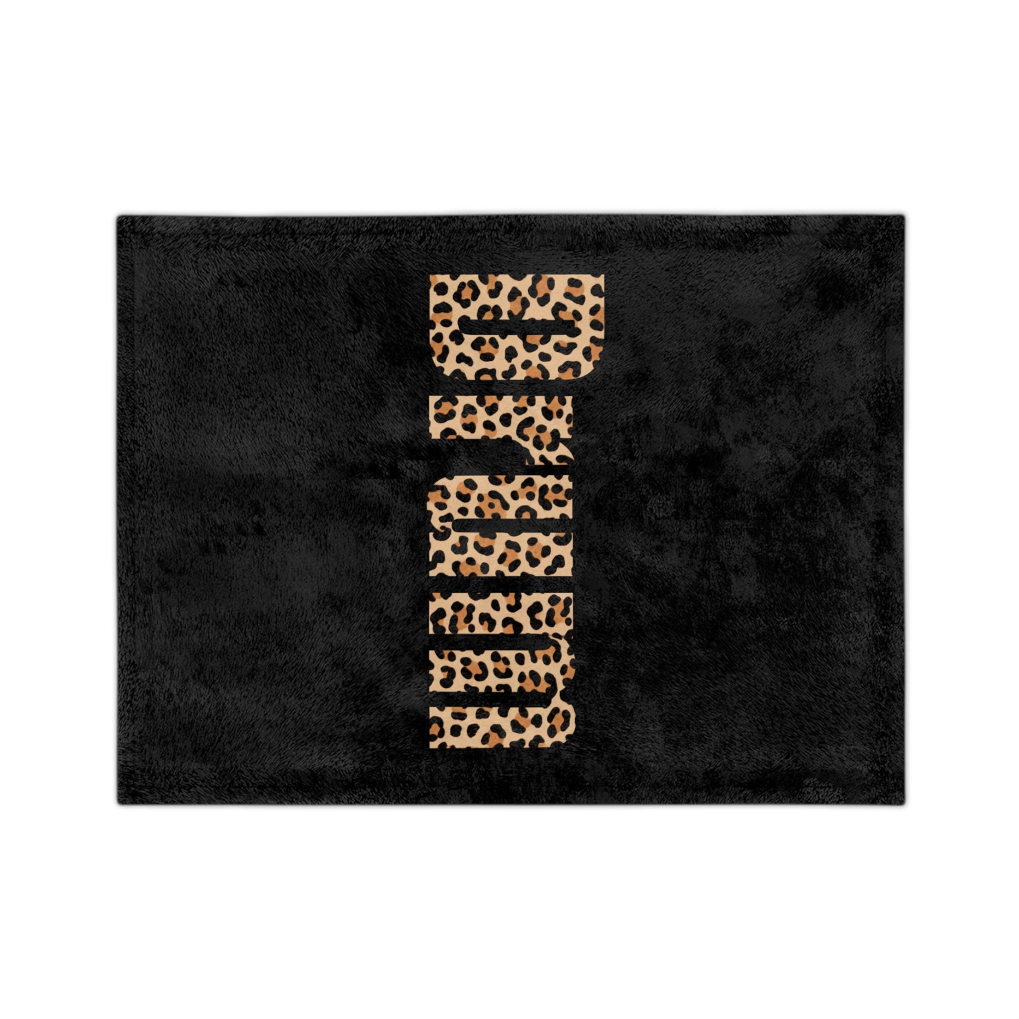 Leopard Print Velveteen Cozy Throw Blanket