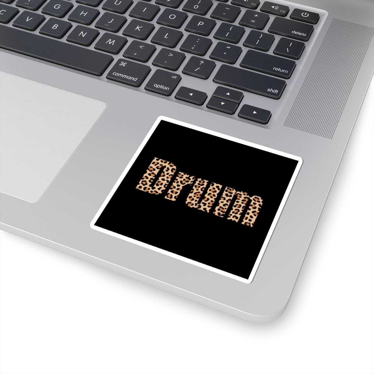 Leopard Print Drum Sticker