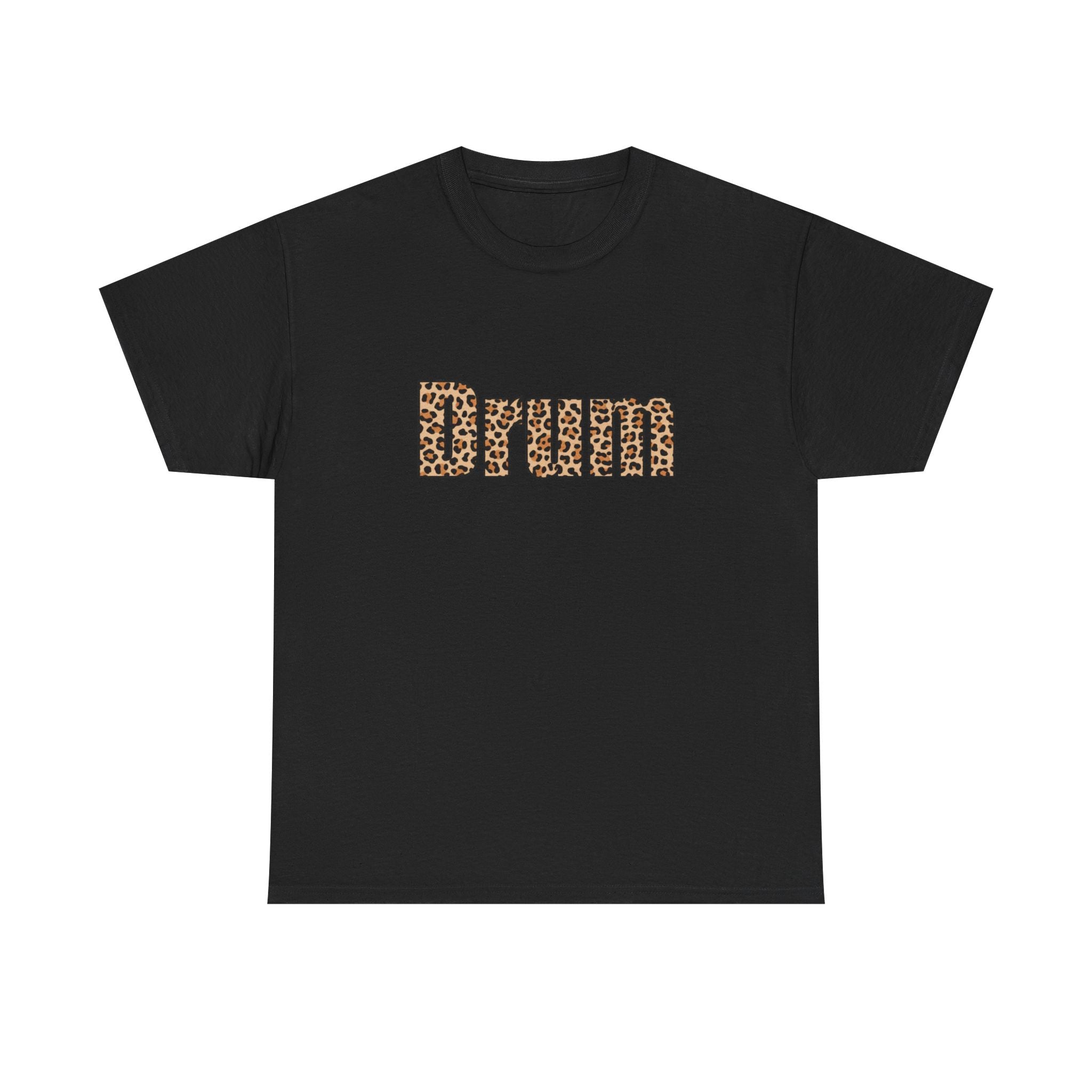 Leopard Print Unisex Drum T-shirt