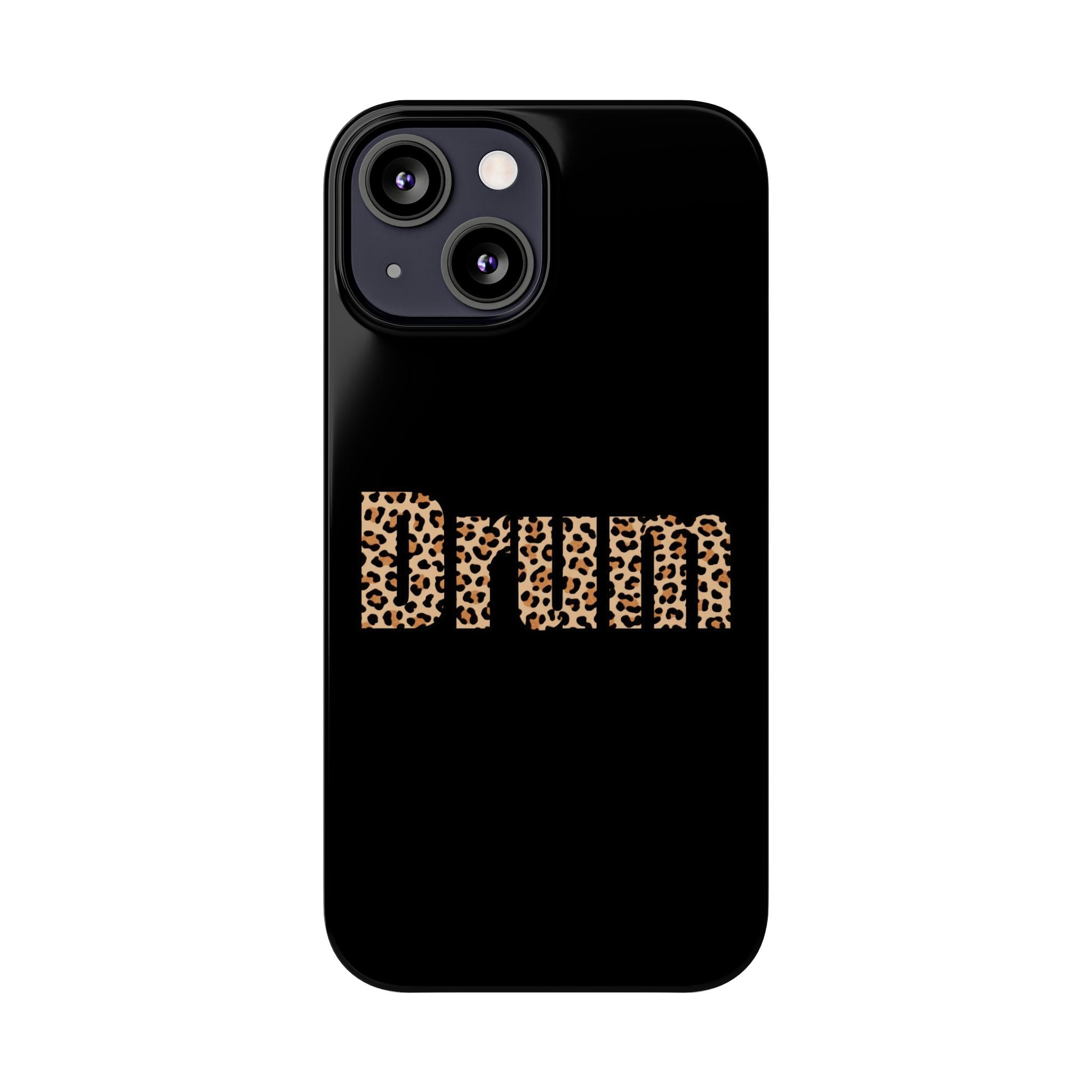 Leopard Print Drum Phone Case