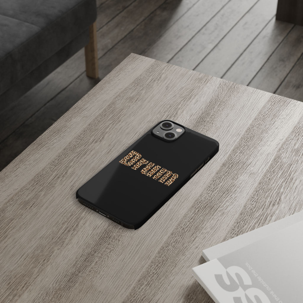Leopard Print Drum Phone Case